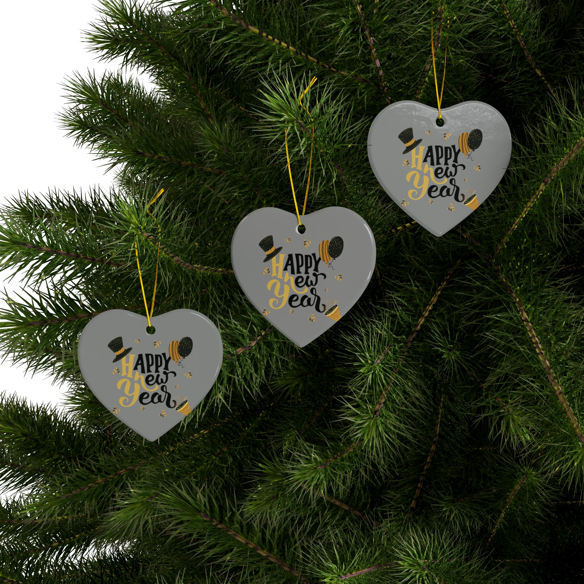 Wishing You A Great Year Ahead! Ceramic Ornaments (1pc, 3pcs, 5pcs, 10pcs)