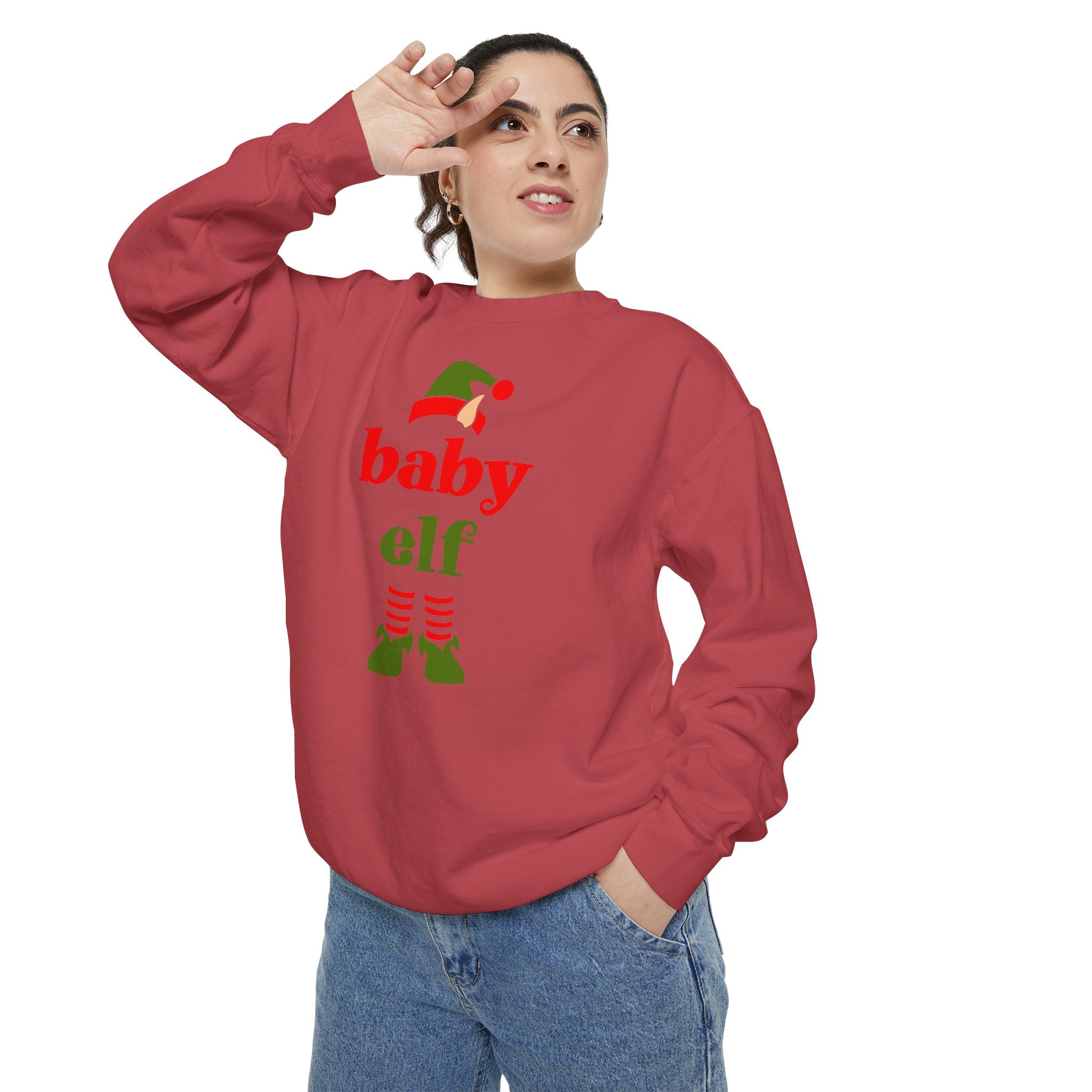 Baby Elf Unisex Garment-Dyed Sweatshirt