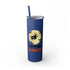 Happy All Hallows Eve Skinny Tumbler with Straw, 20oz