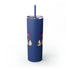 Spooky Season Skinny Tumbler with Straw, 20oz