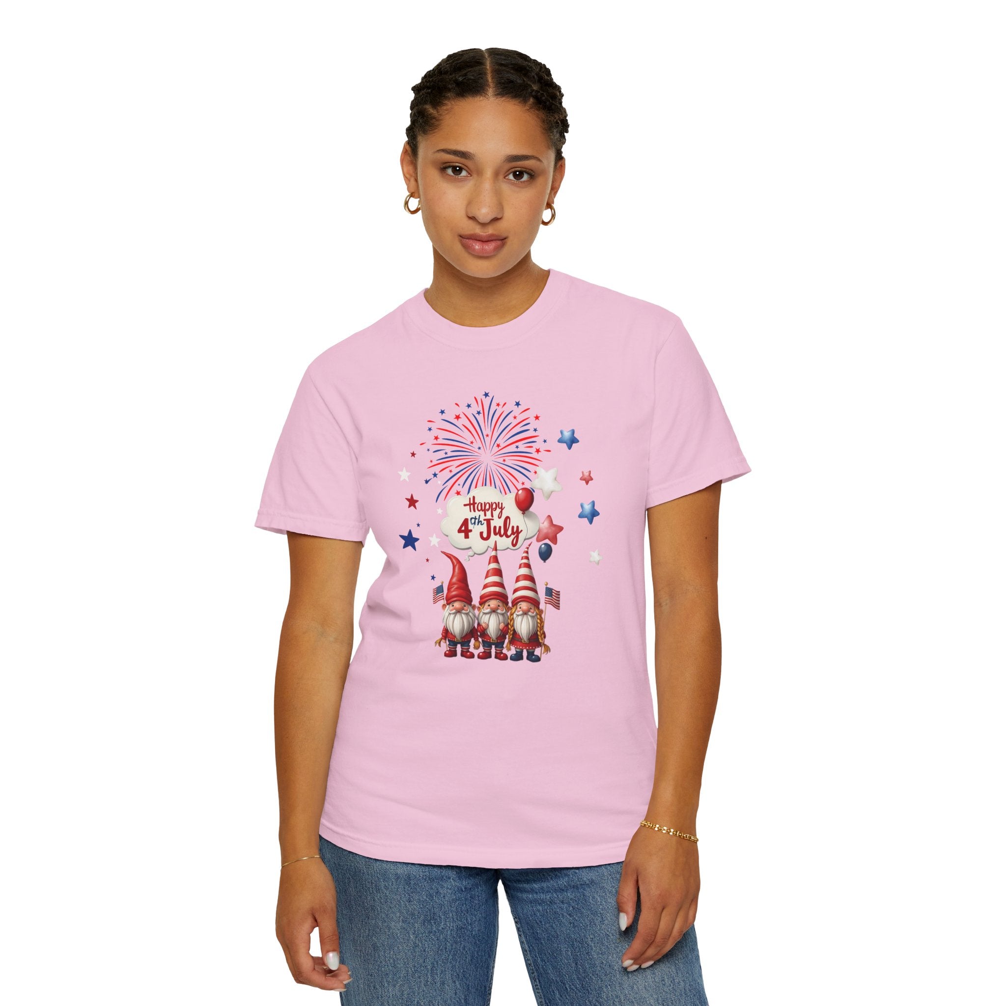 Gnome 4th of July T-shirt for 4th of July, Unisex Summer Tee