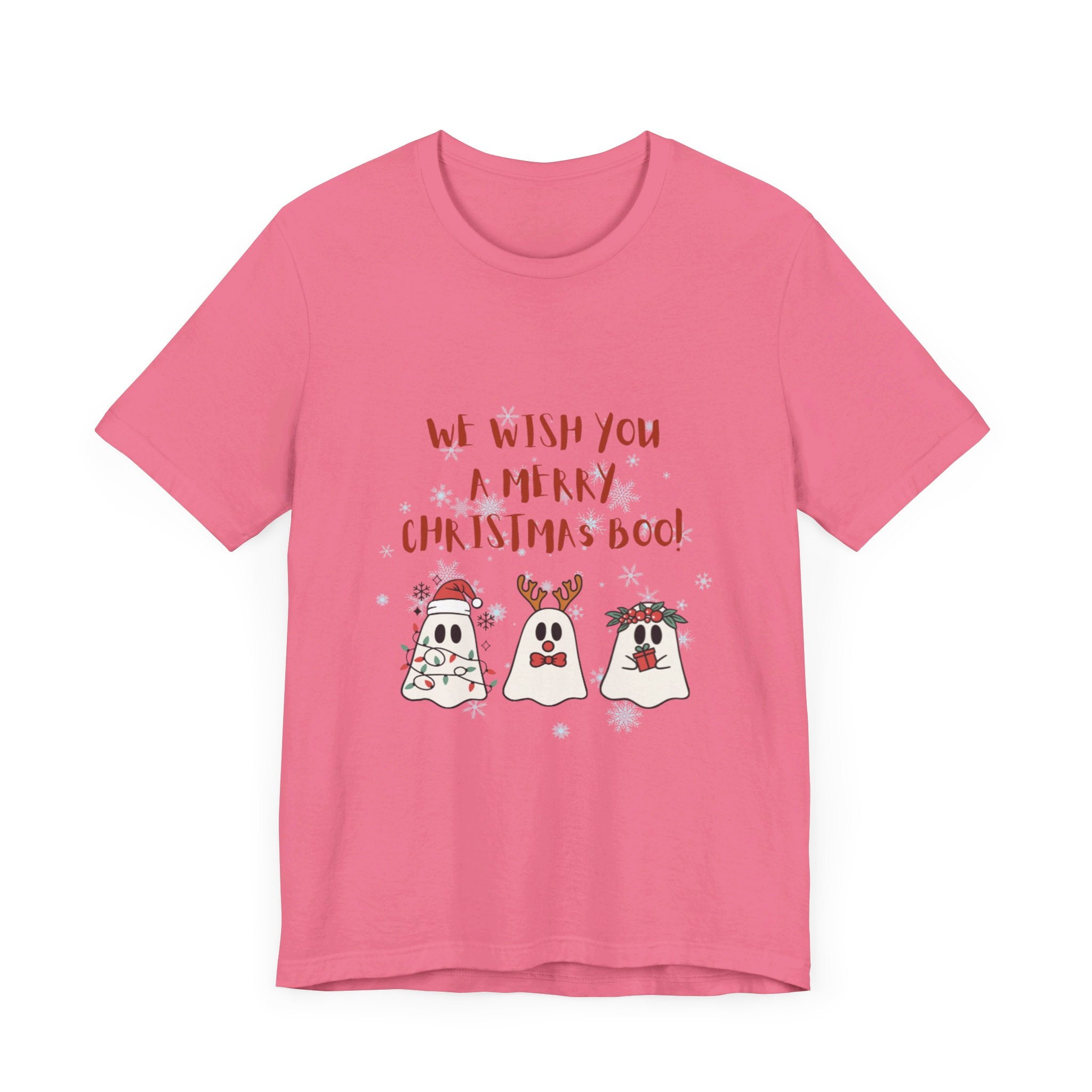 We Wish You A Merry Christmas Boo Unisex Jersey Short Sleeve Tee