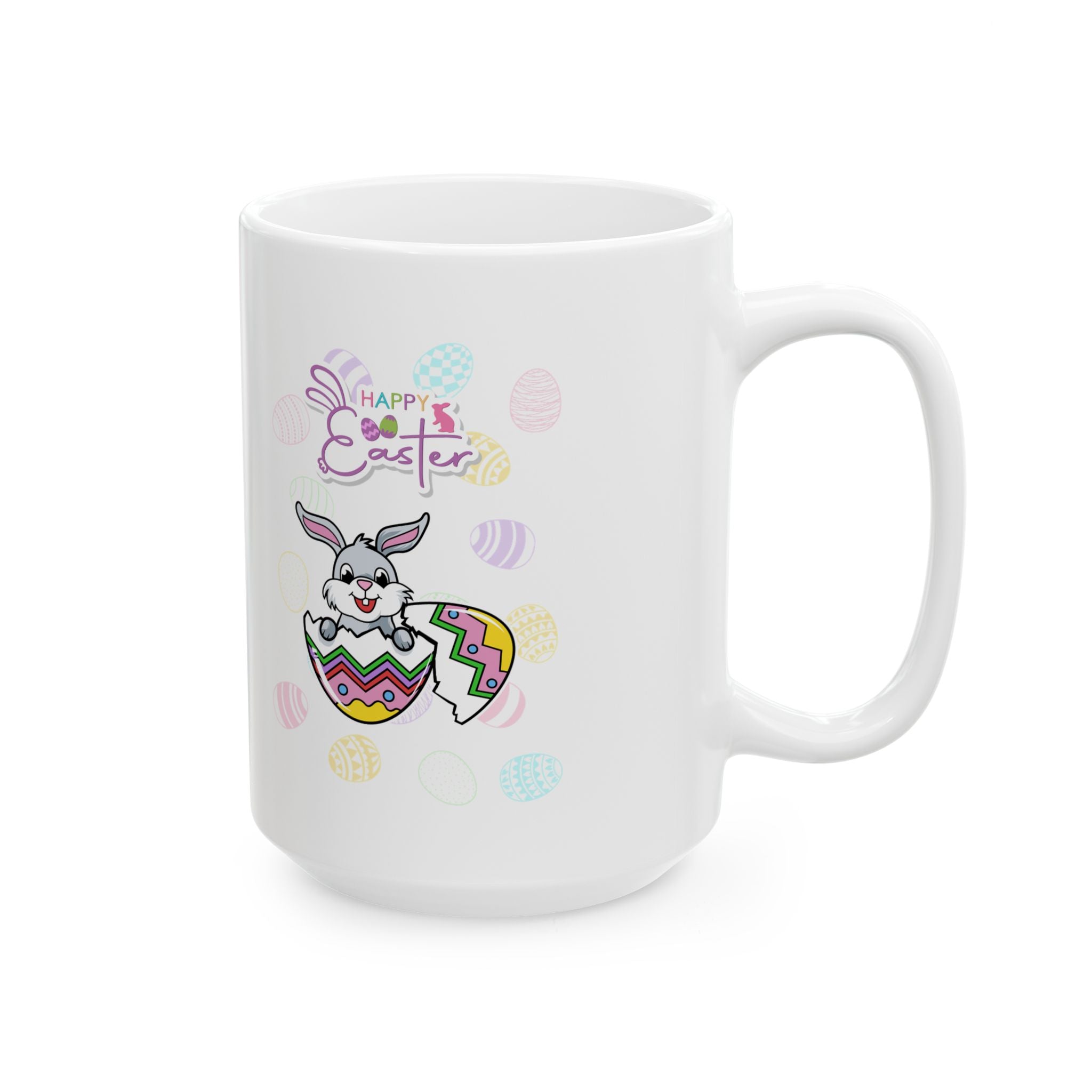 Easter Greetings Ceramic Mug - Colorful 11oz & 15oz