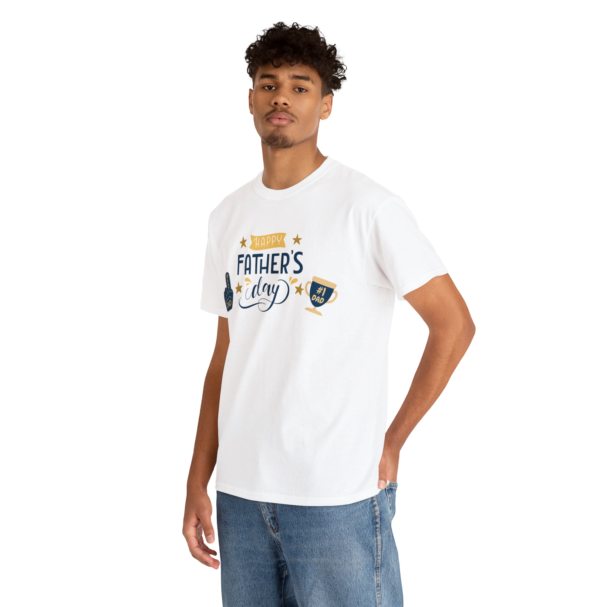 Happy Dad's Day No.1 Unisex Heavy Cotton Tee