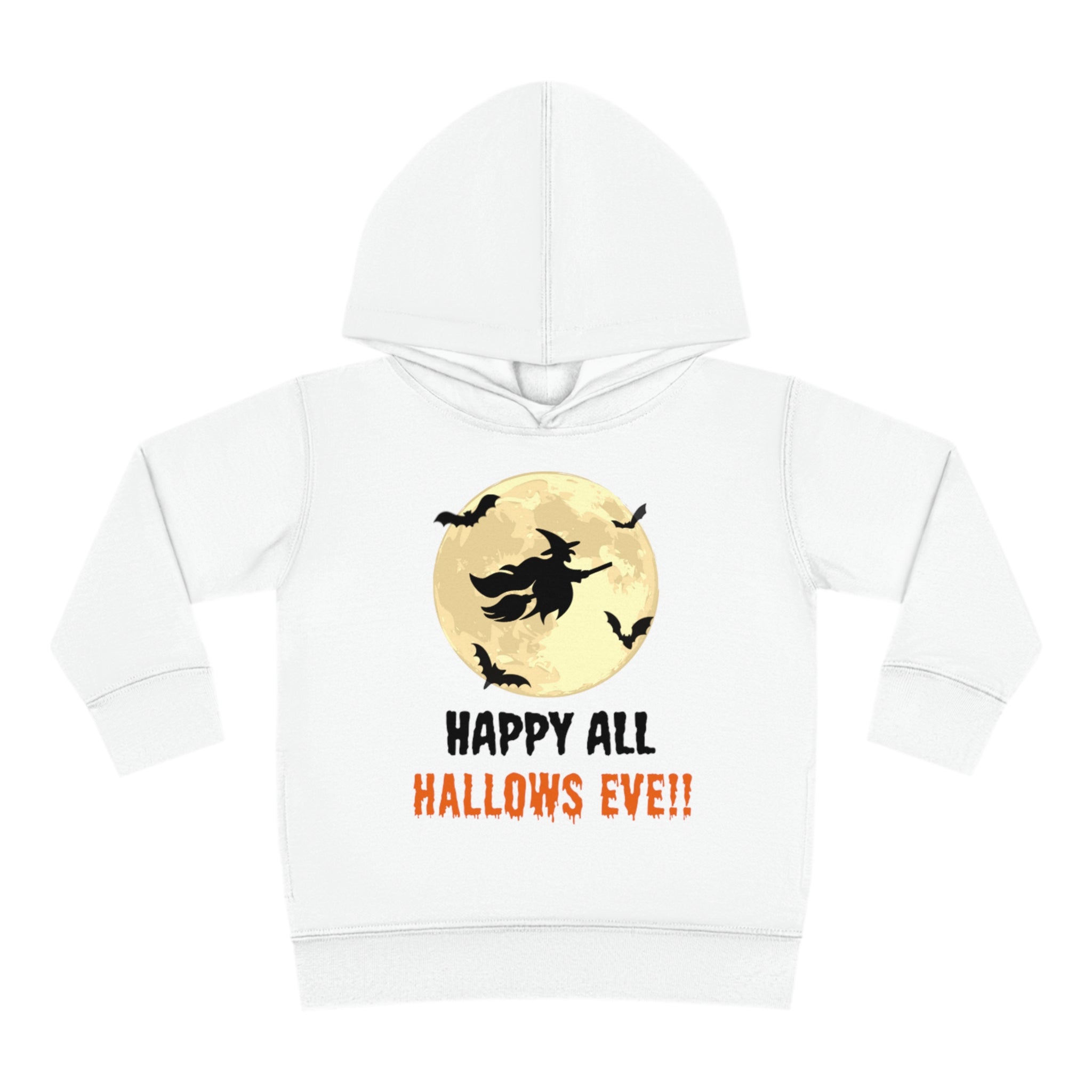 Happy All Hallows Eve Toddler Pullover Fleece Hoodie