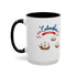 Happy Columbus Day Accent Coffee Mug (11, 15oz)