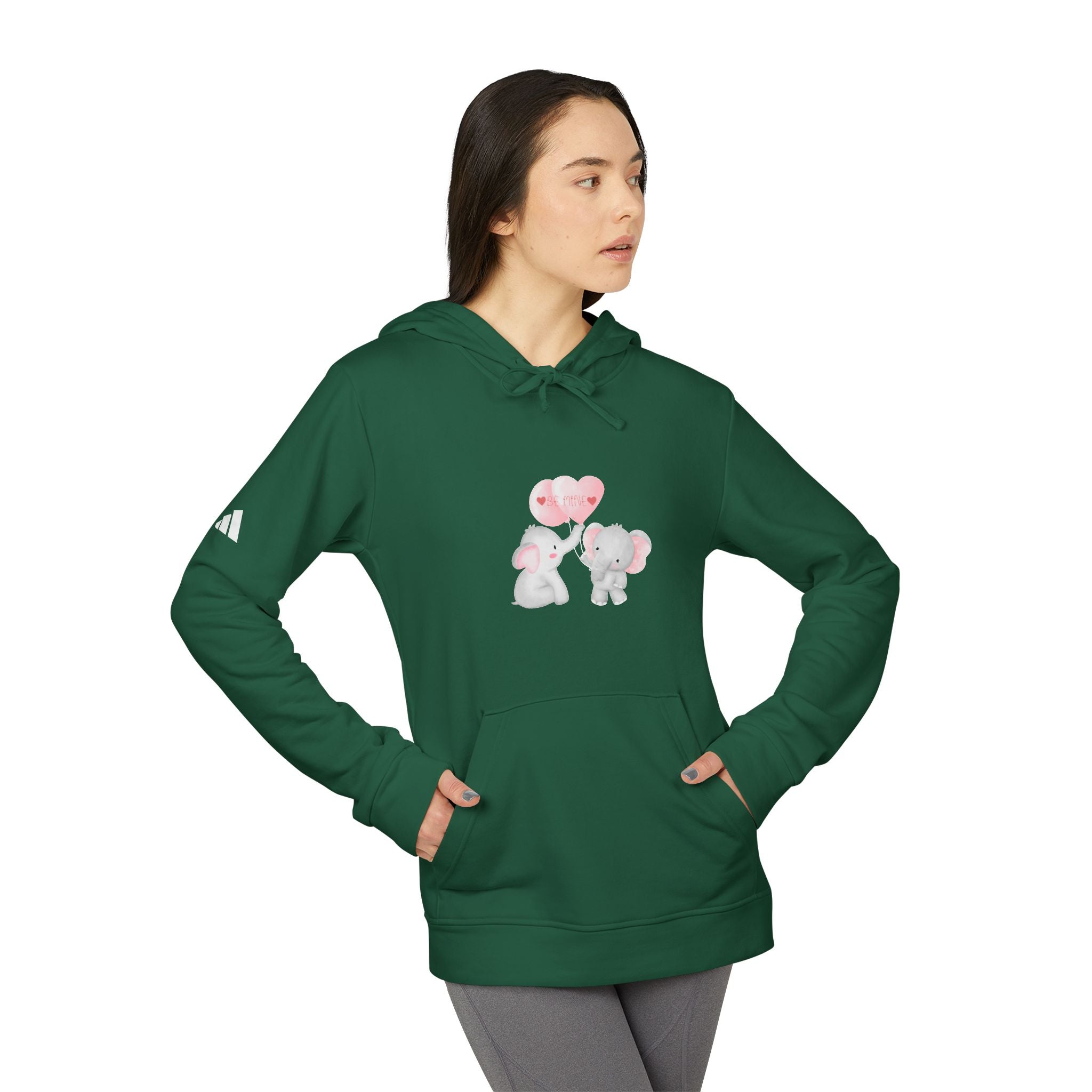 Be Mine Love Adidas Unisex Fleece Hoodie
