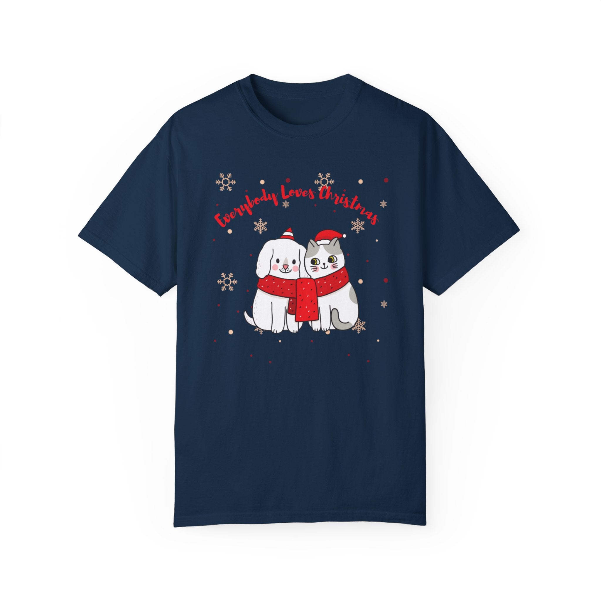 Everybody Loves Christmas Unisex Garment-Dyed T-shirt