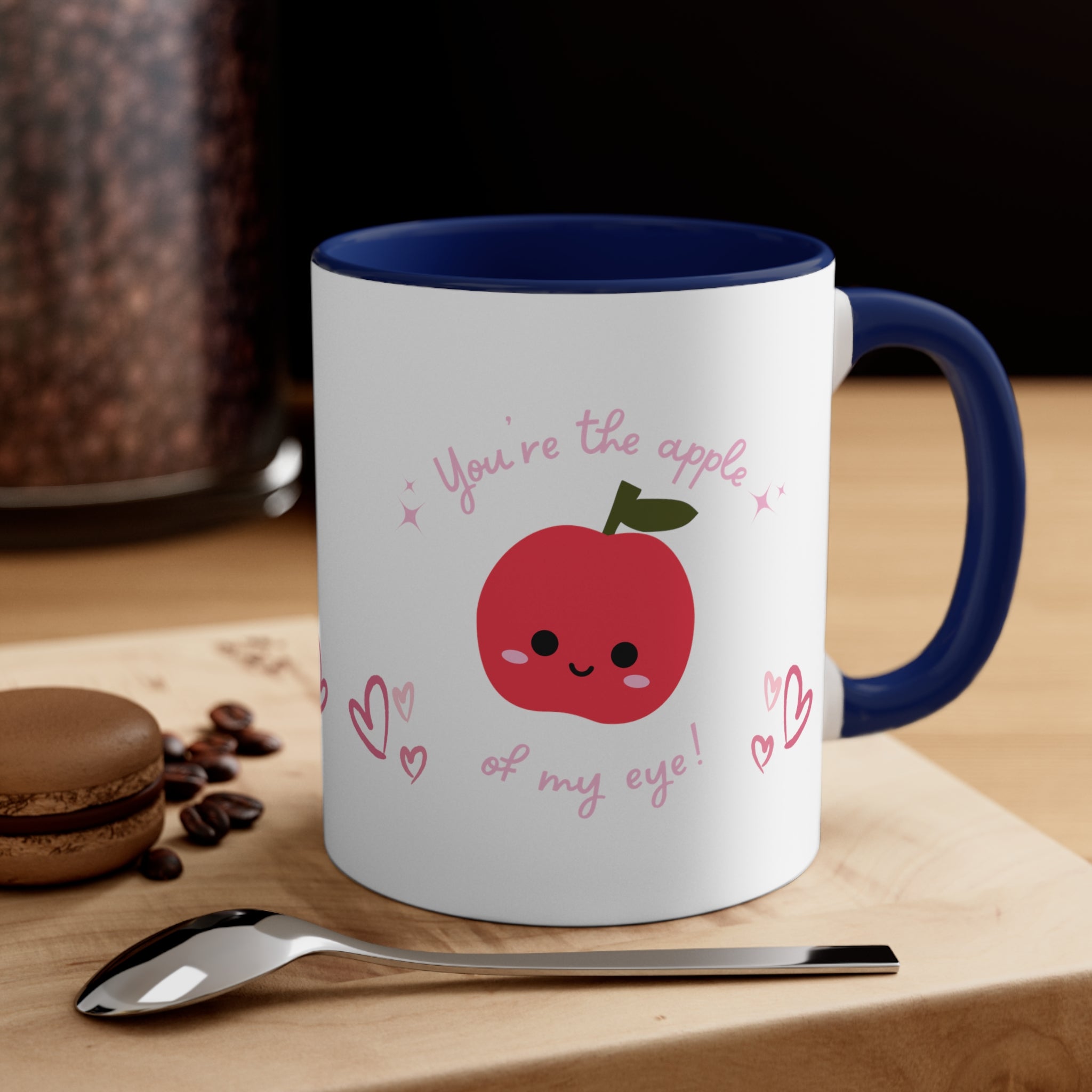 You Are The Apple Of My Eyes Accent Coffee Mug, 11oz