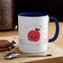 You Are The Apple Of My Eyes Accent Coffee Mug, 11oz