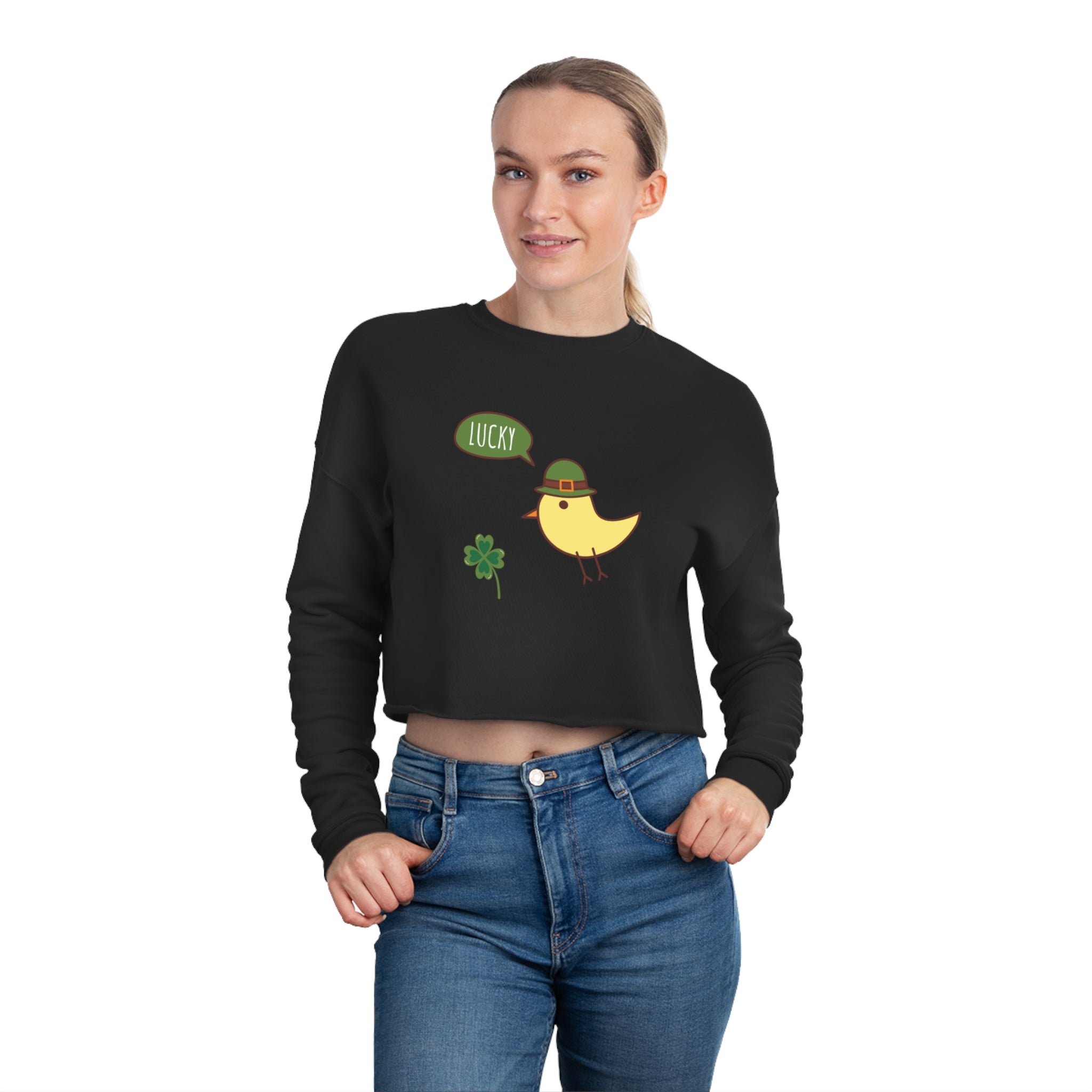 Feeling Lucky Women's Cropped Sweatshirt