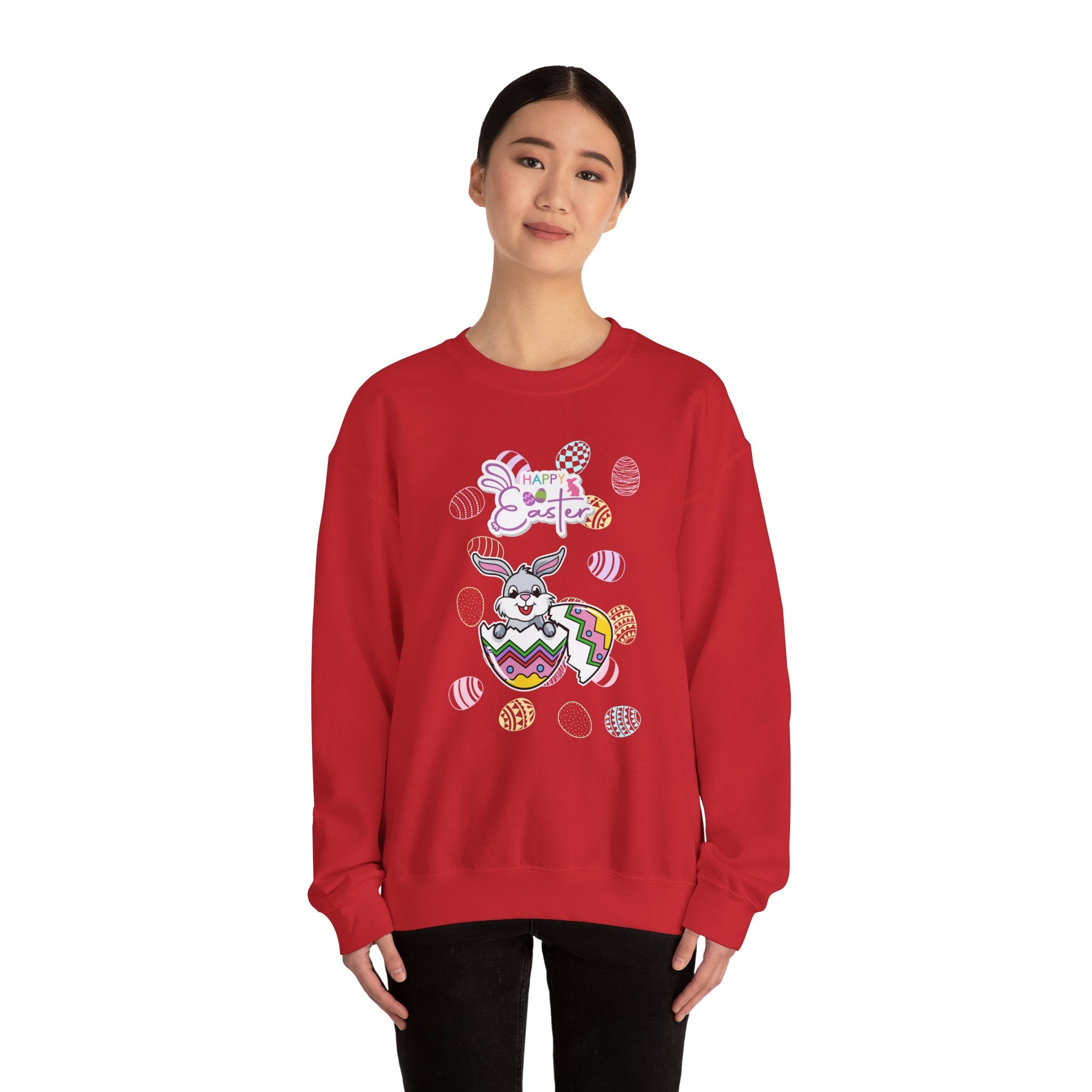 Easter Greetings Crewneck Sweatshirt – Unisex Heavy Blend™ – Happy Easter Design