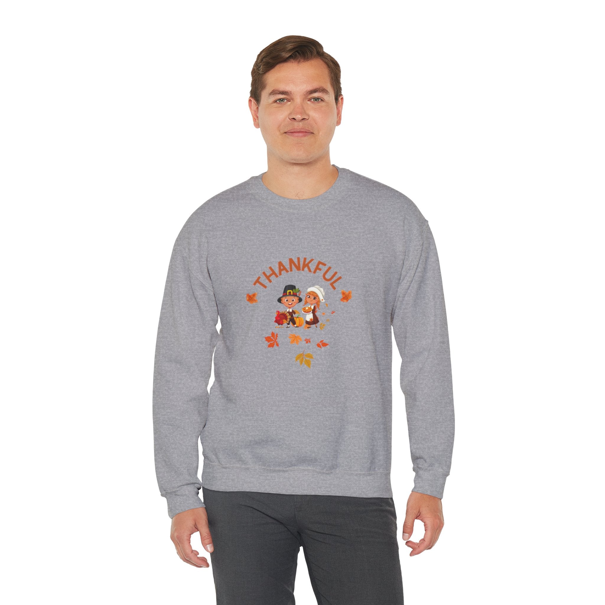 Pilgrims Turkey Day Unisex Heavy Blend™ Crewneck Sweatshirt