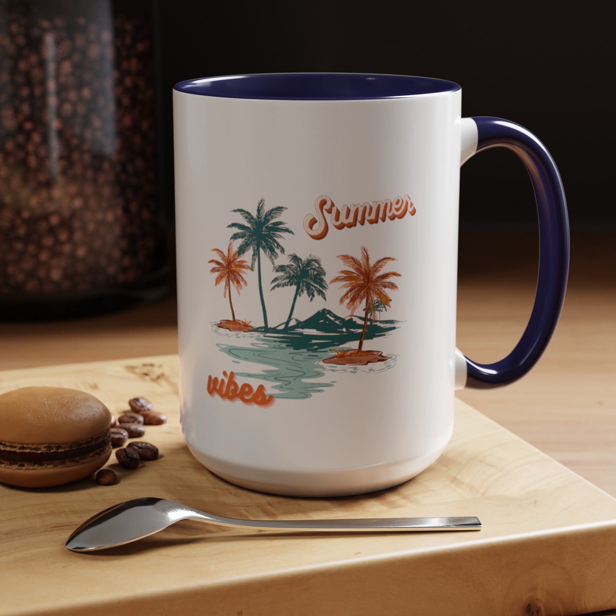 Summer Season Vibes Accent Coffee Mug (11, 15oz)