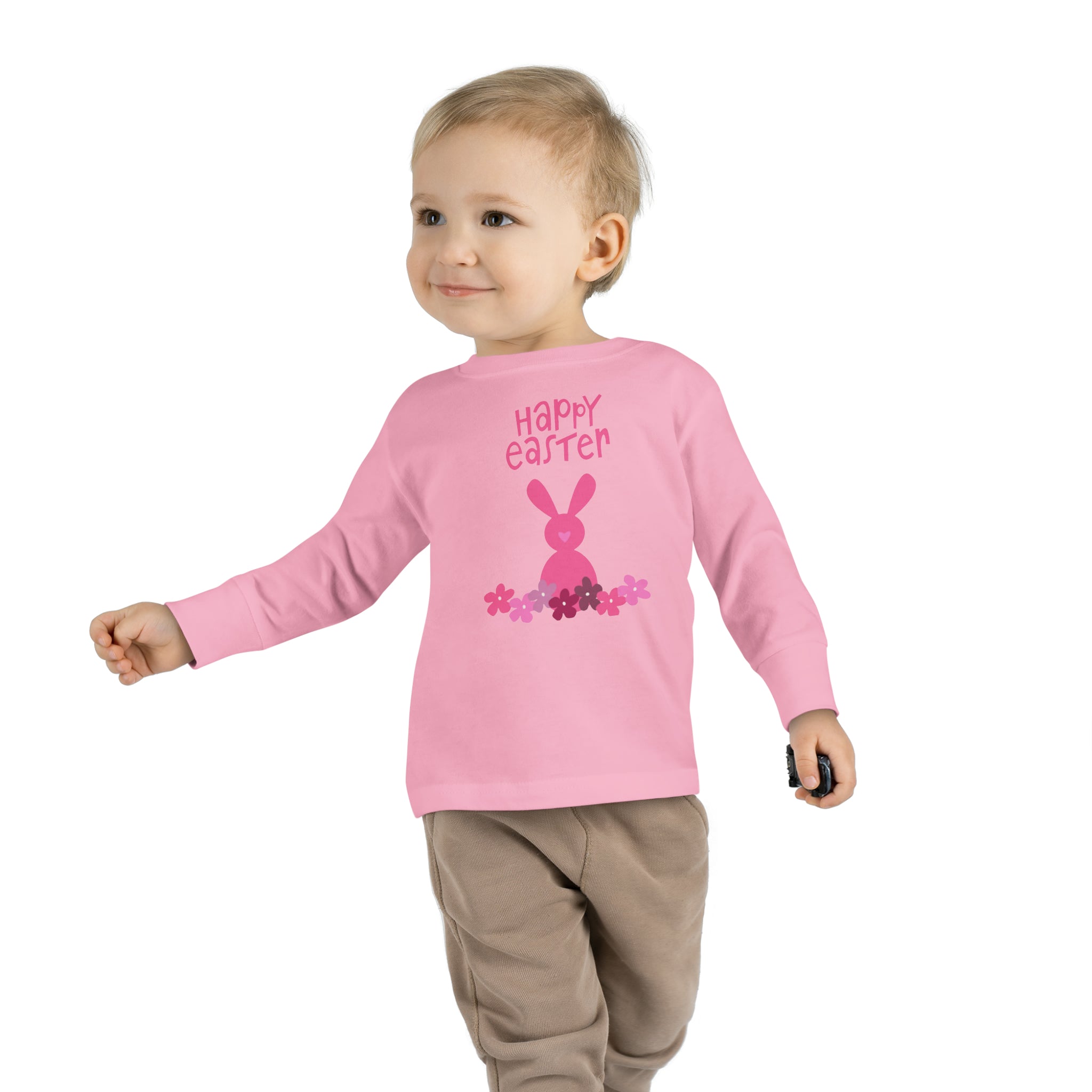 Happy Bunny Day Toddler Long Sleeve Tee