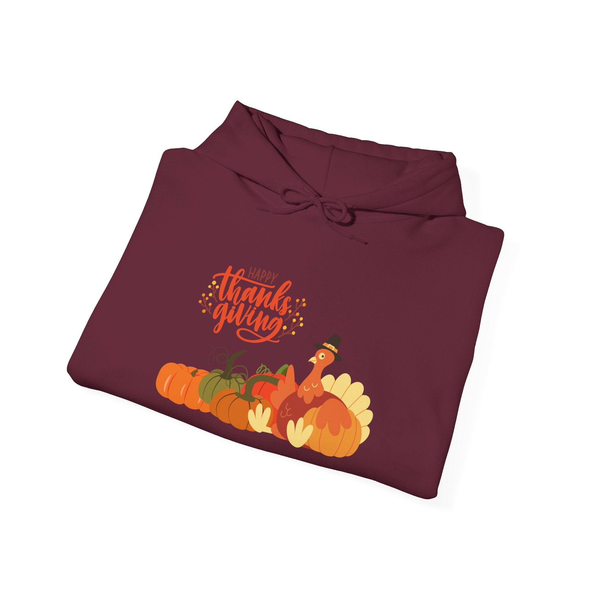 Happy Thanksgiving Turkey Unisex Heavy Blend™ Hooded Sweatshirt