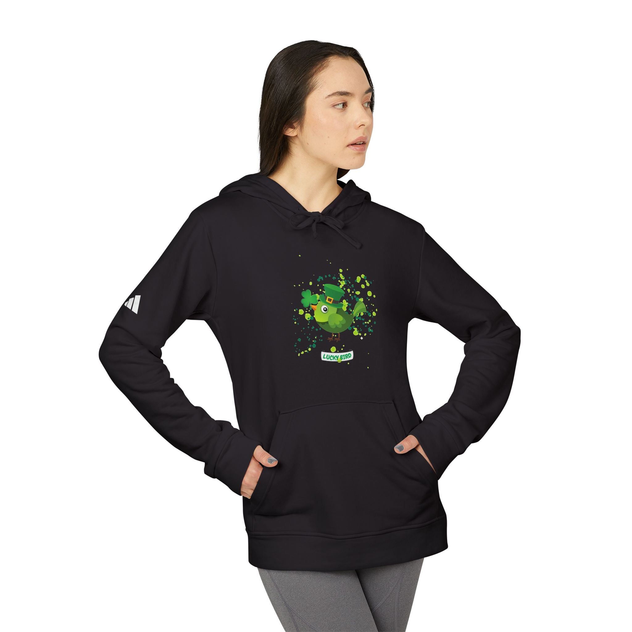 Lucky Bird Adidas Unisex Fleece Hoodie