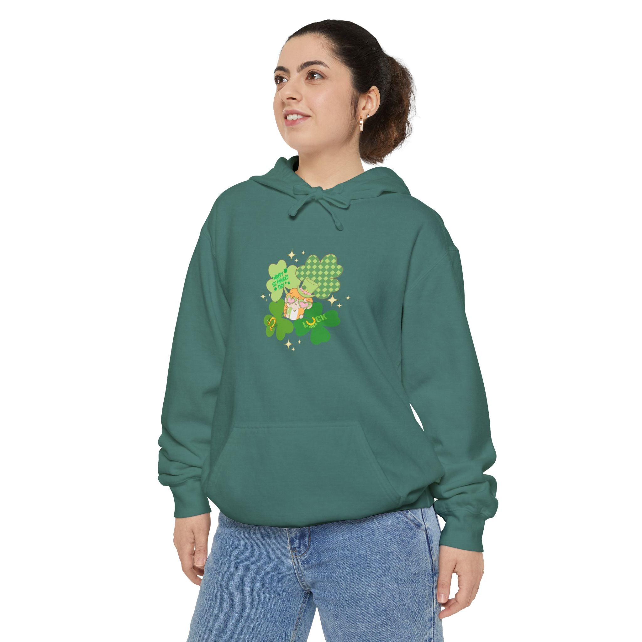 Retro St.Paddy's Day Unisex Garment-Dyed Hoodie