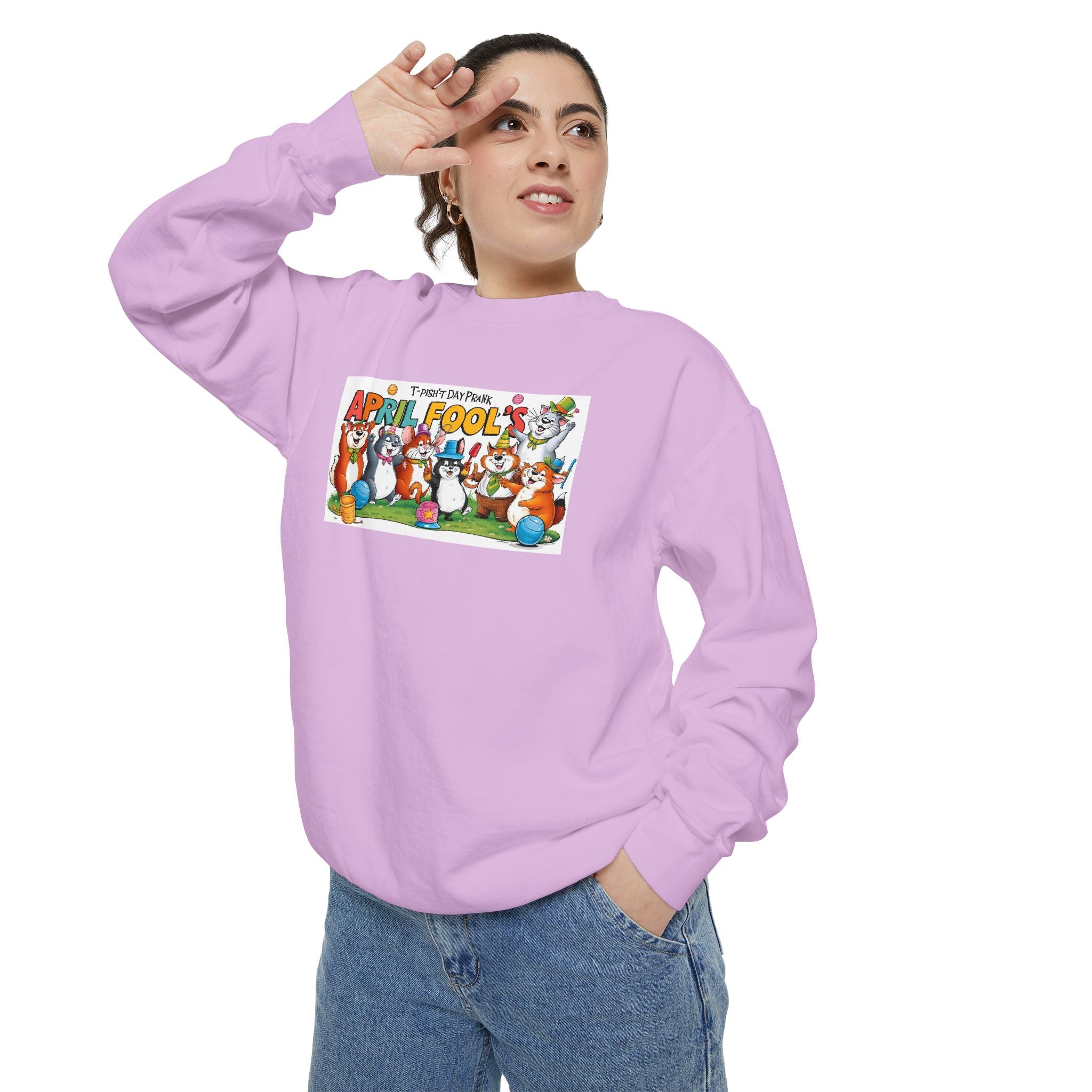 T-Pish'-T Day Prank Cartoon Sweatshirt