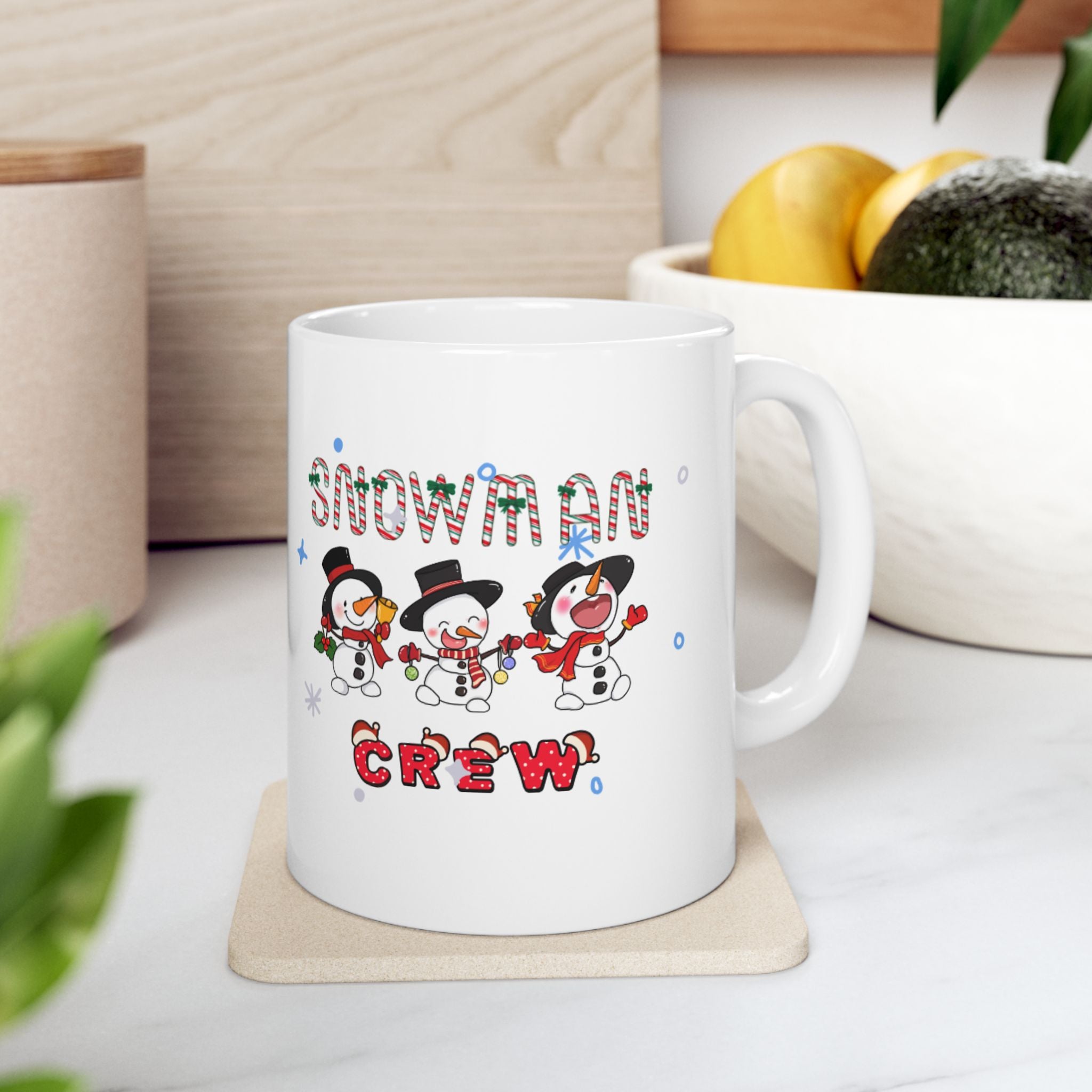 Snowman Crew Ceramic Mug, (11oz, 15oz)