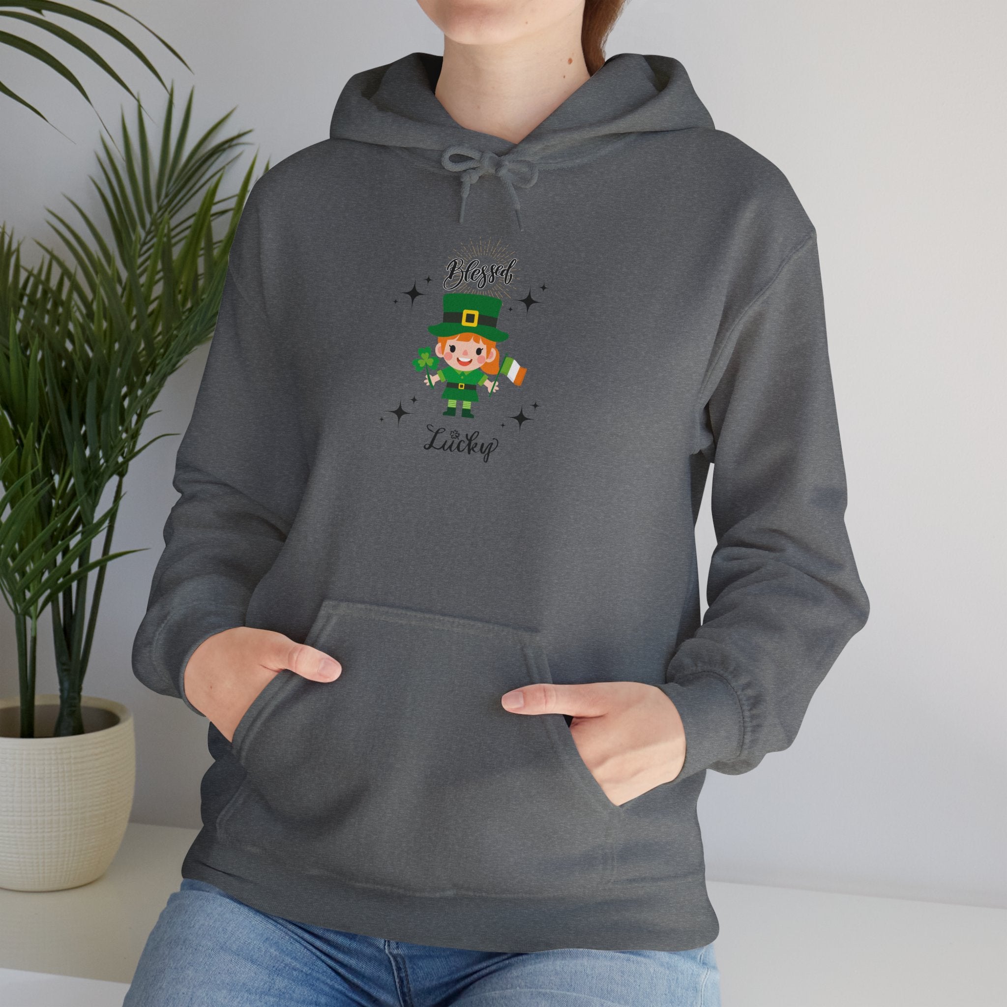 Blessed & Lucky Lucky  Unisex Hoodie - St. Patrick's Day Sweatshirt