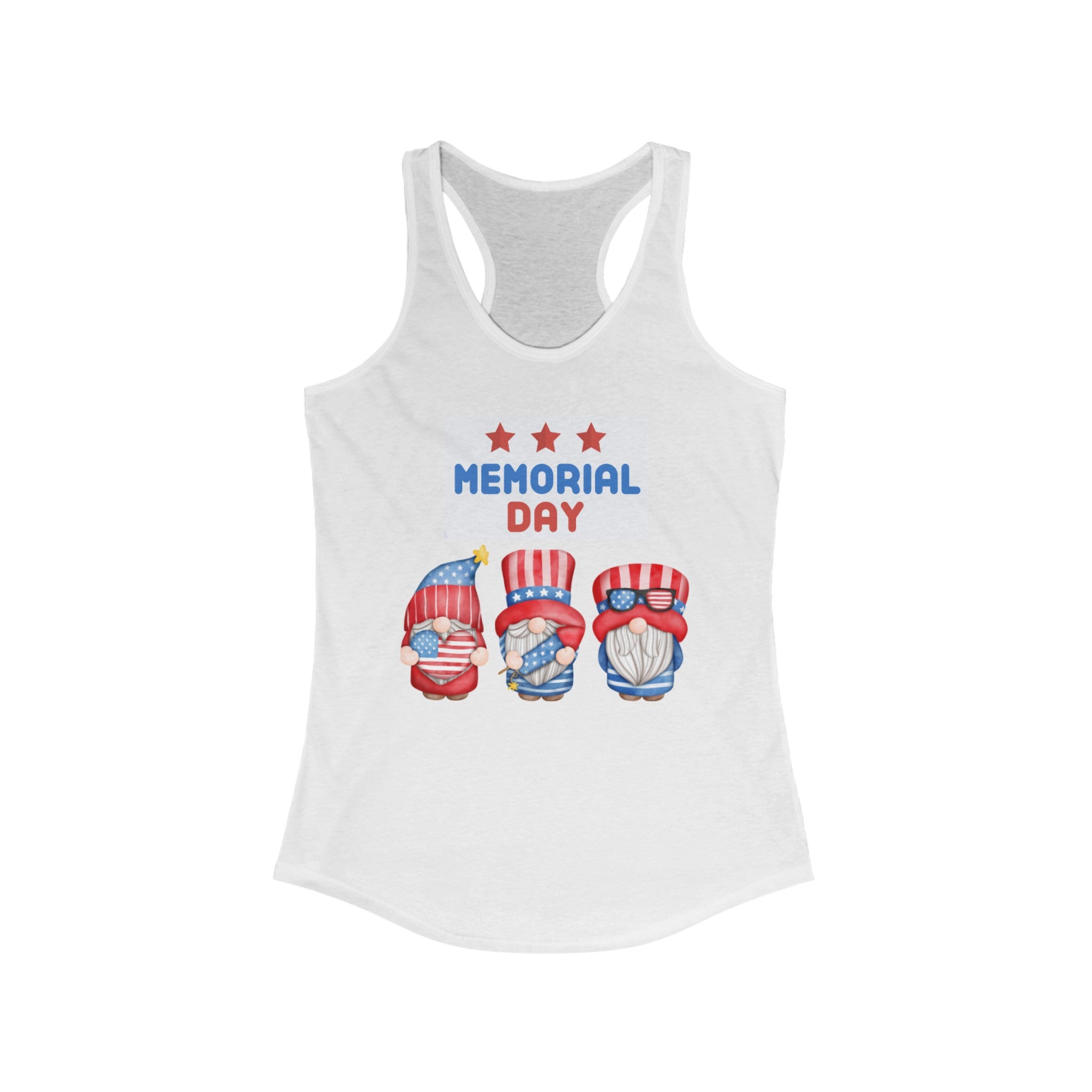 Happy Tribute Day Gnome Women's Ideal Racerback Tank