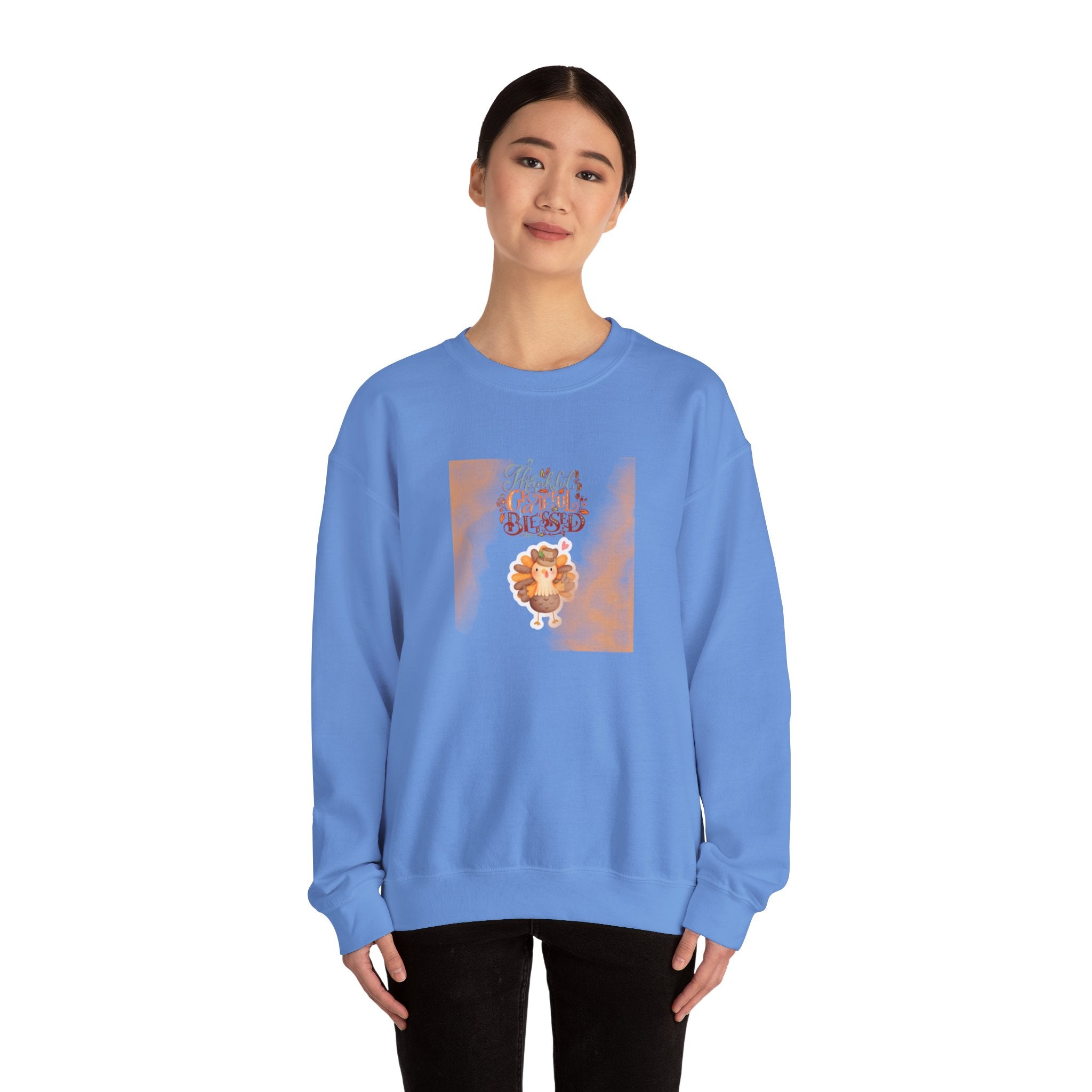 Thankful Grateful Blessed Unisex Heavy Blend™ Crewneck Sweatshirt