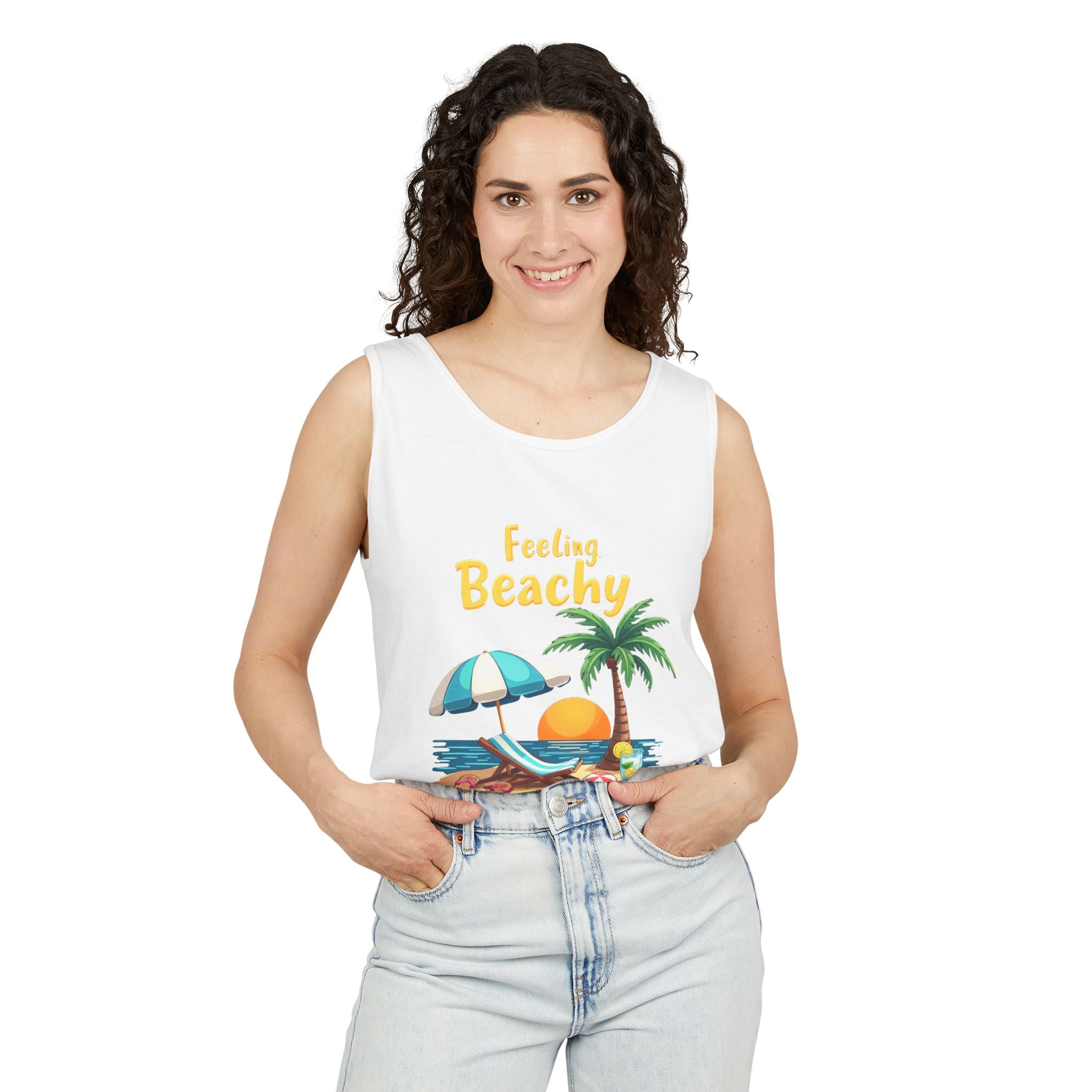 Feeling Beachy Unisex Tank Top