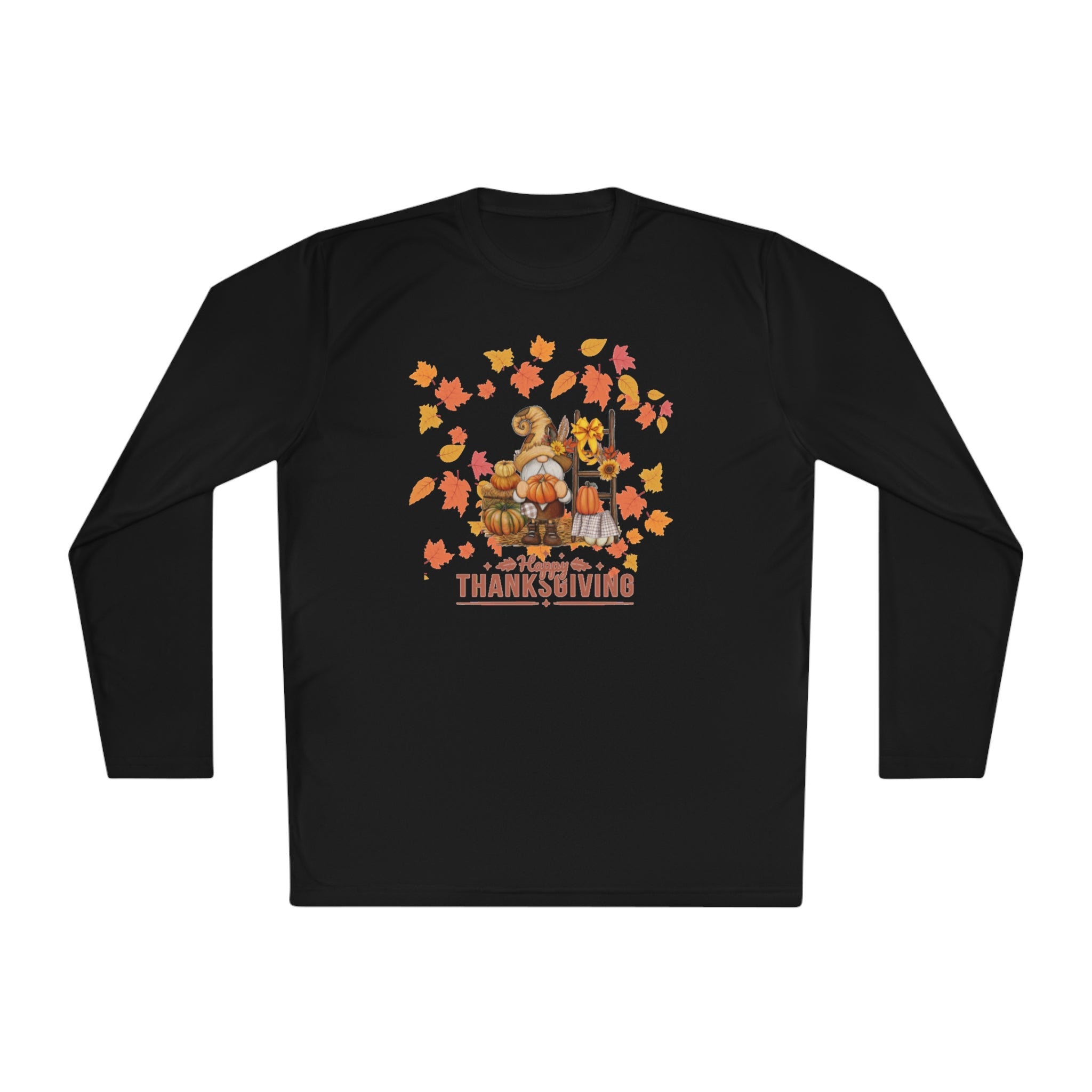 Gnome Happy Thanksgiving Unisex Lightweight Long Sleeve Tee