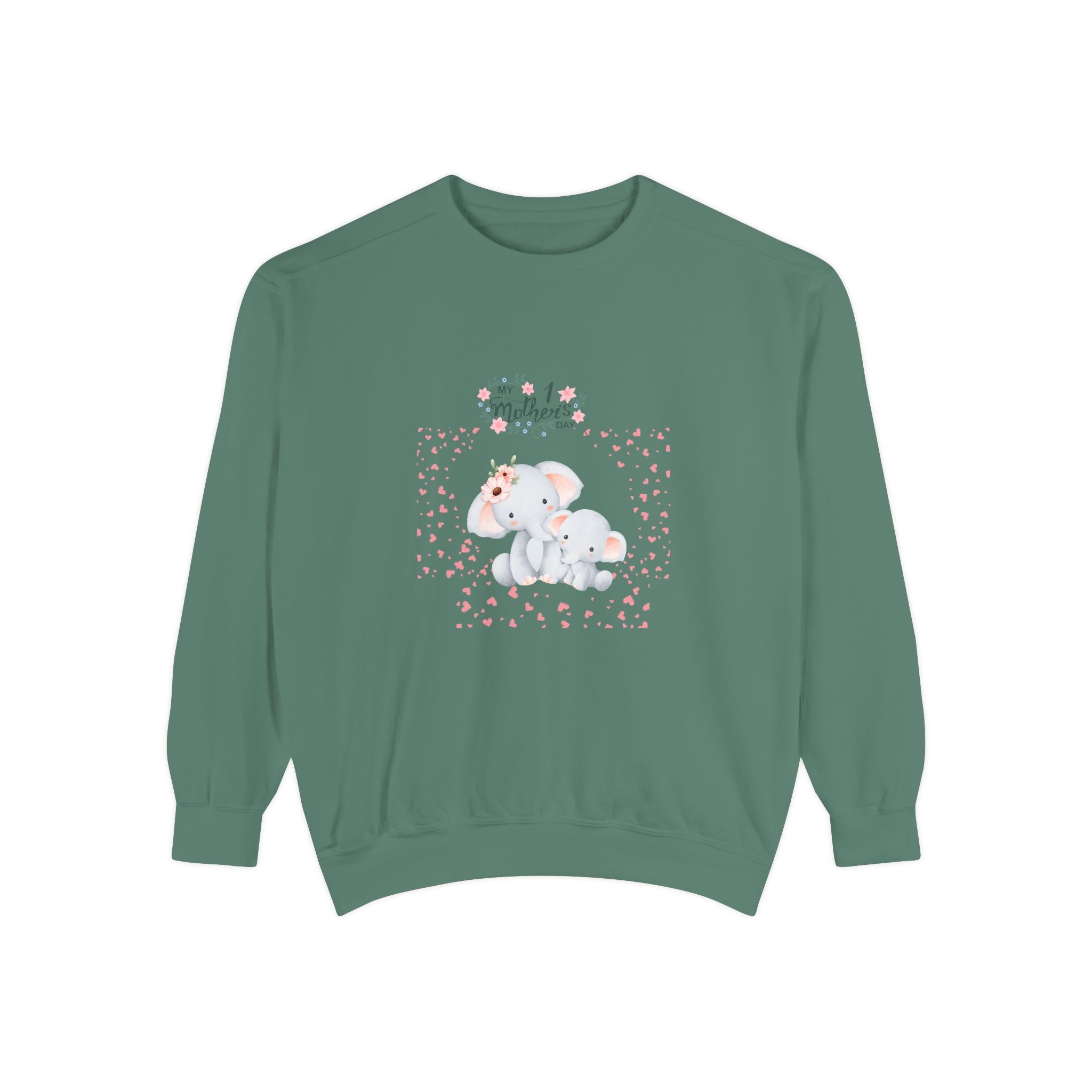 My 1st Mother's Day Sweatshirt Unisex Garment-Dyed