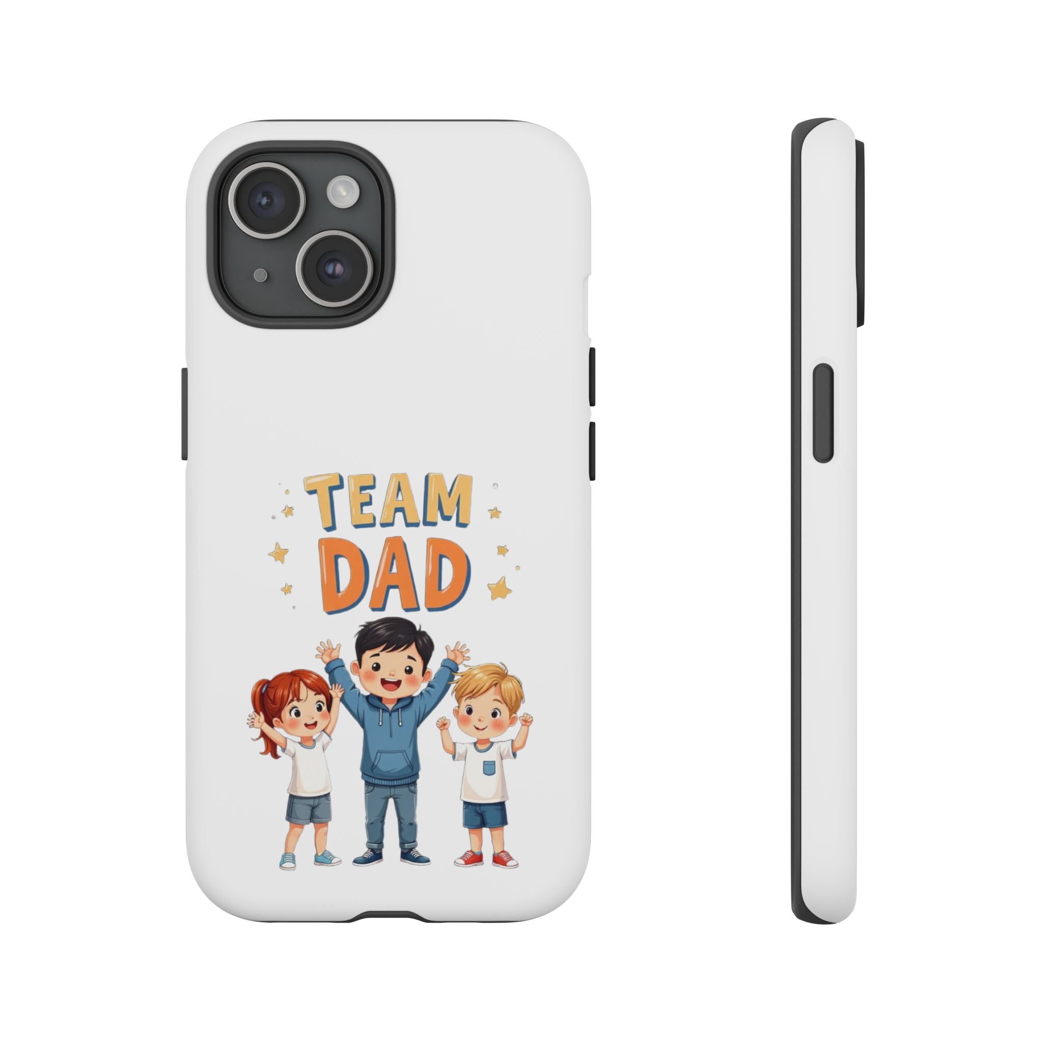 Team Dad Phone Case, Fun Gift for Fathers, Durable Phone Protector, Cute Dad Team Merchandise, Father's Day Special