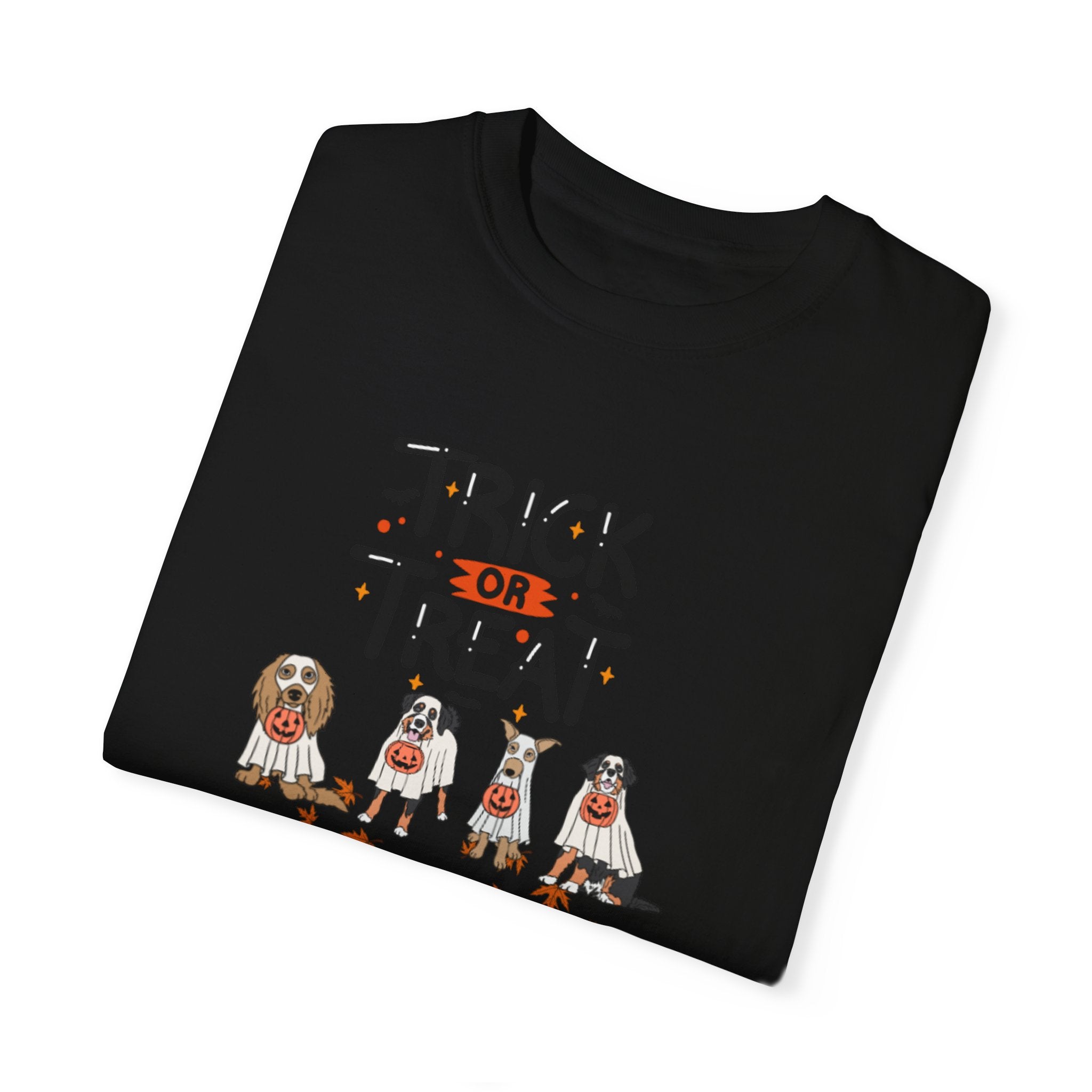 Pooch Trick or Treat Unisex Garment-Dyed T-shirt