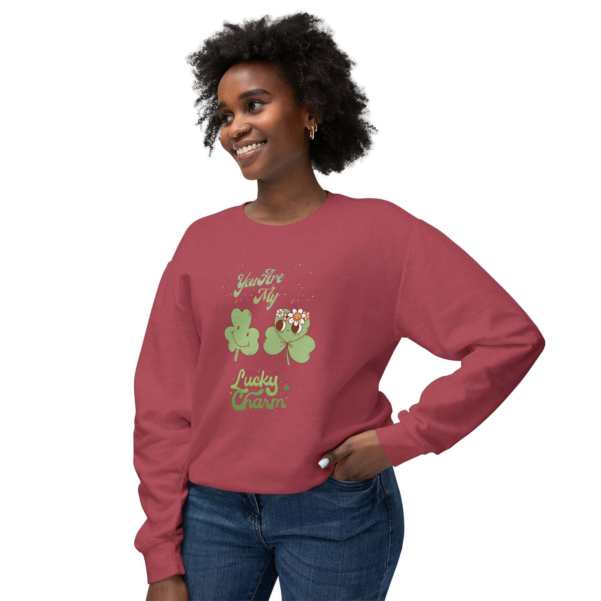 You're My Lucky Charm Unisex Lightweight Crewneck Sweatshirt
