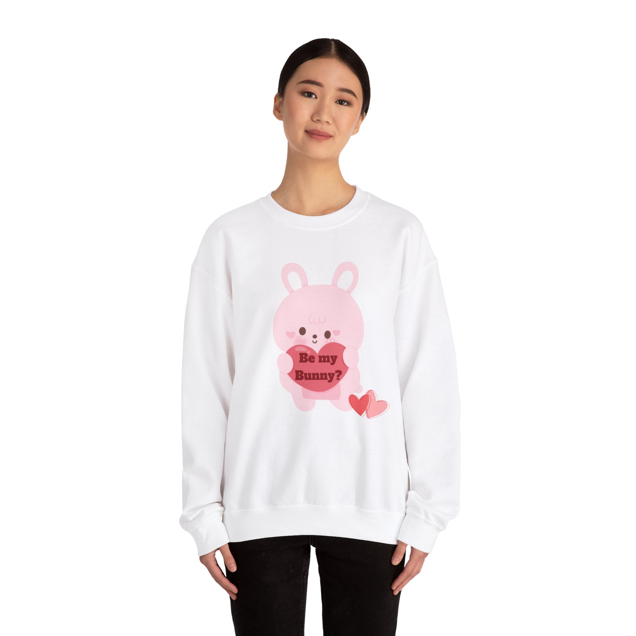 V-Day Bunny Unisex Heavy Blend™ Crewneck Sweatshirt