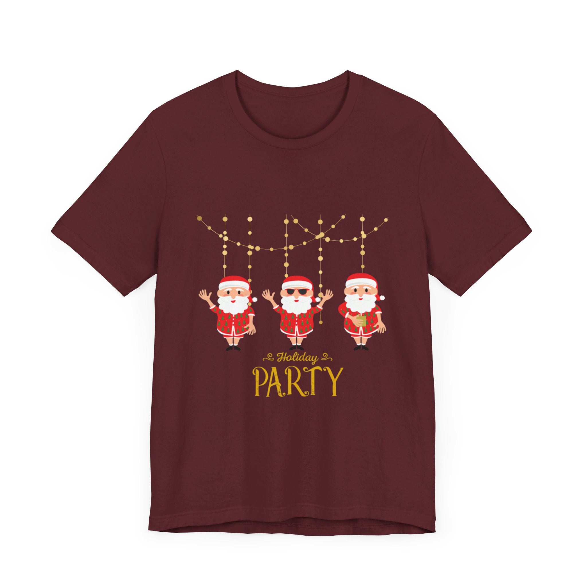 Santa's Holiday Party Unisex Jersey Short Sleeve Tee