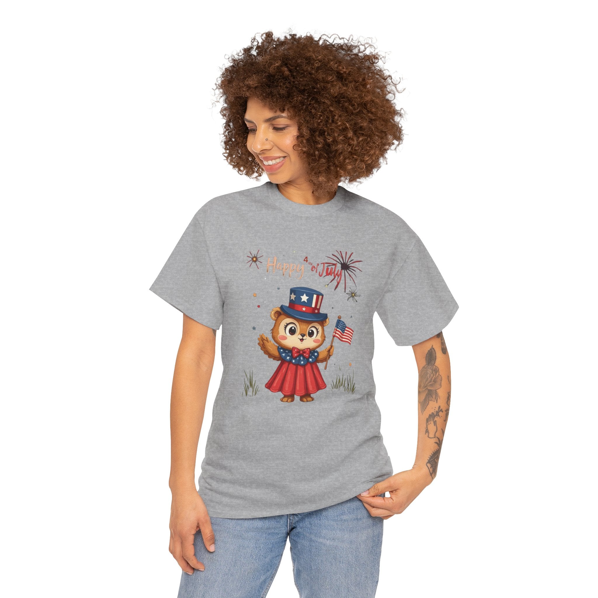 Happy Independence Day Unisex Heavy Cotton T-Shirt