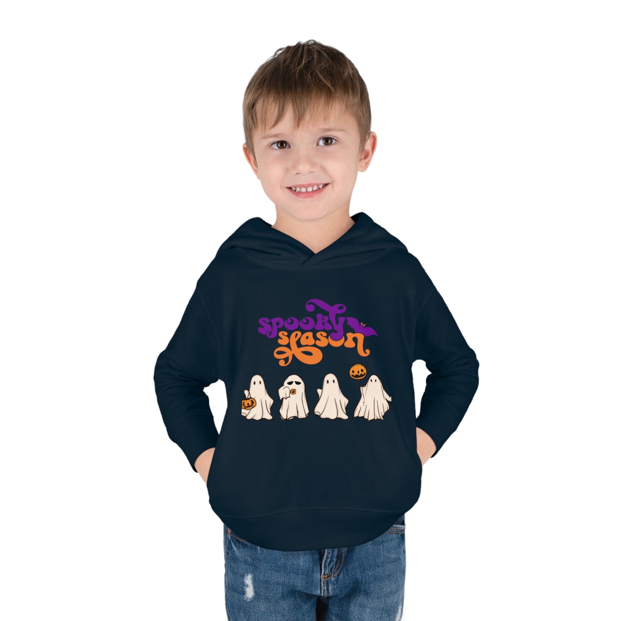 Spooky Season Toddler Pullover Fleece Hoodie