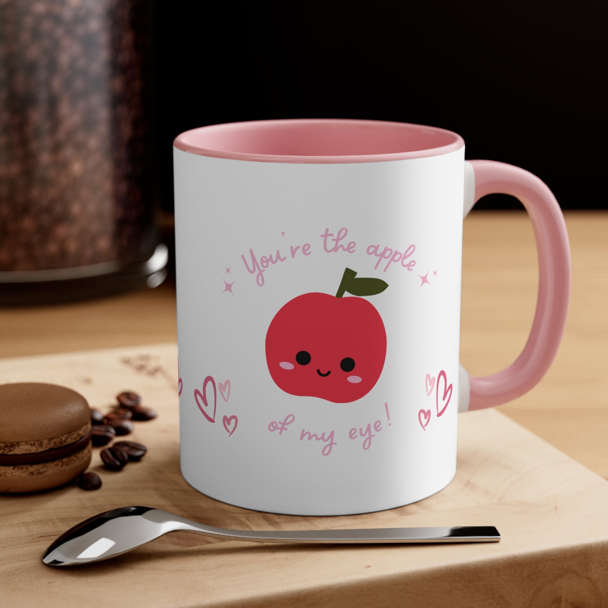 You Are The Apple Of My Eyes Accent Coffee Mug, 11oz