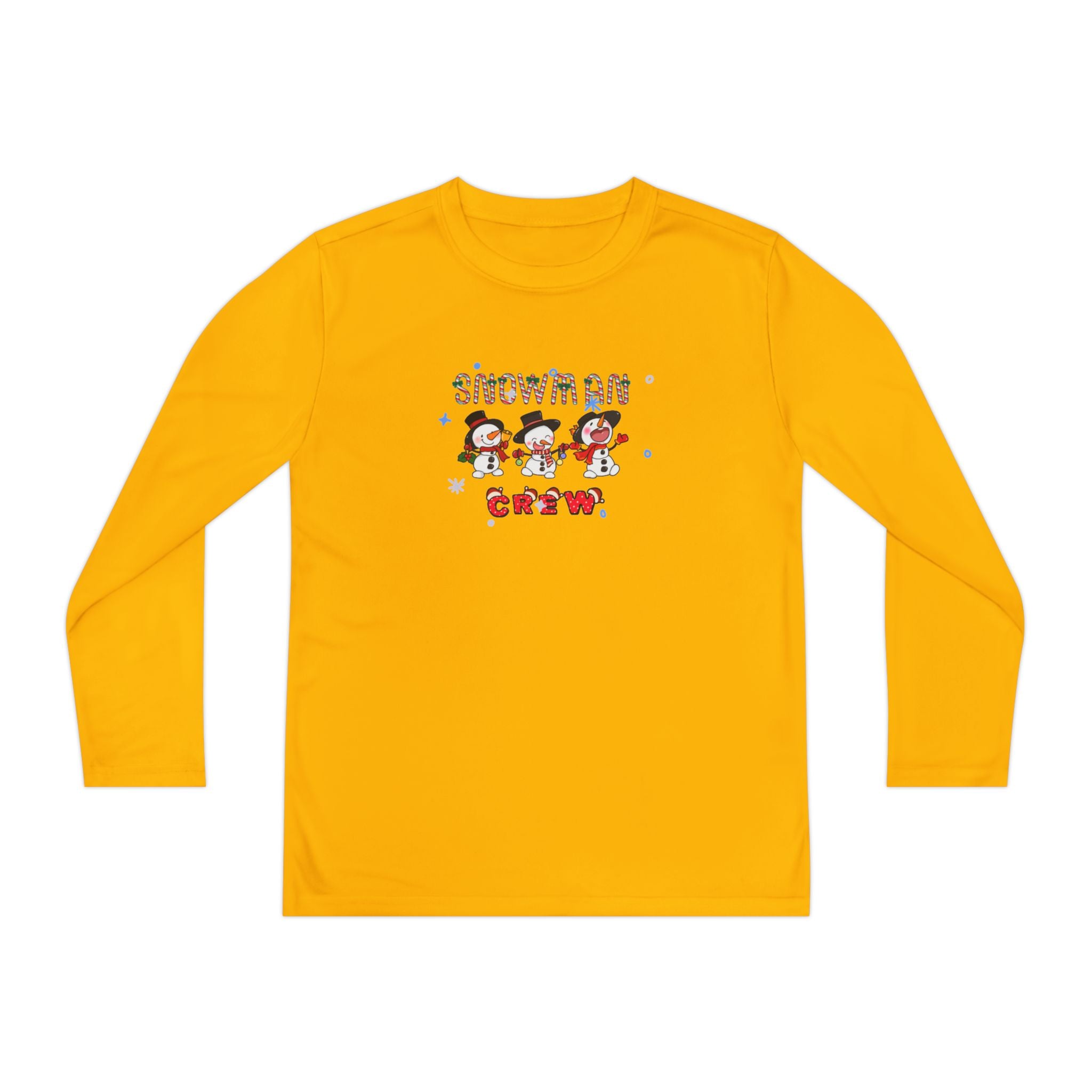 Snowman Crew Youth Long Sleeve Competitor Tee