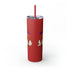 Spooky Season Skinny Tumbler with Straw, 20oz