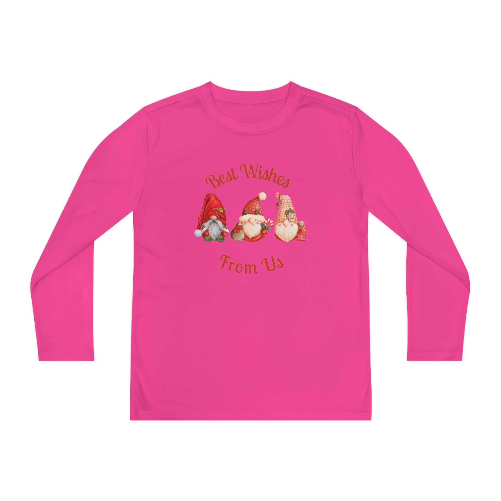 Gnome Best Wishes Youth Long Sleeve Competitor Tee