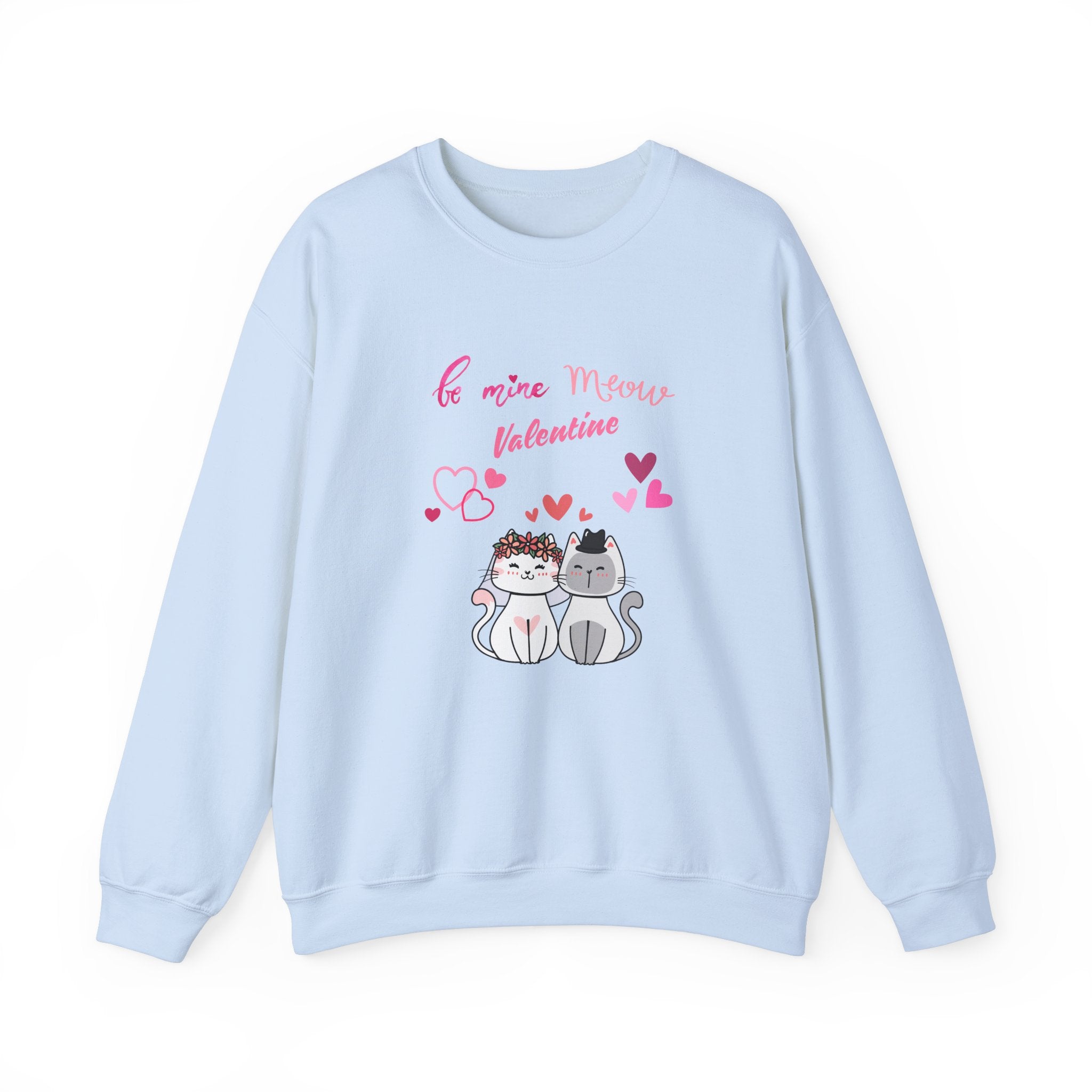 Meow Valentine's Day Unisex Heavy Blend™ Crewneck Sweatshirt