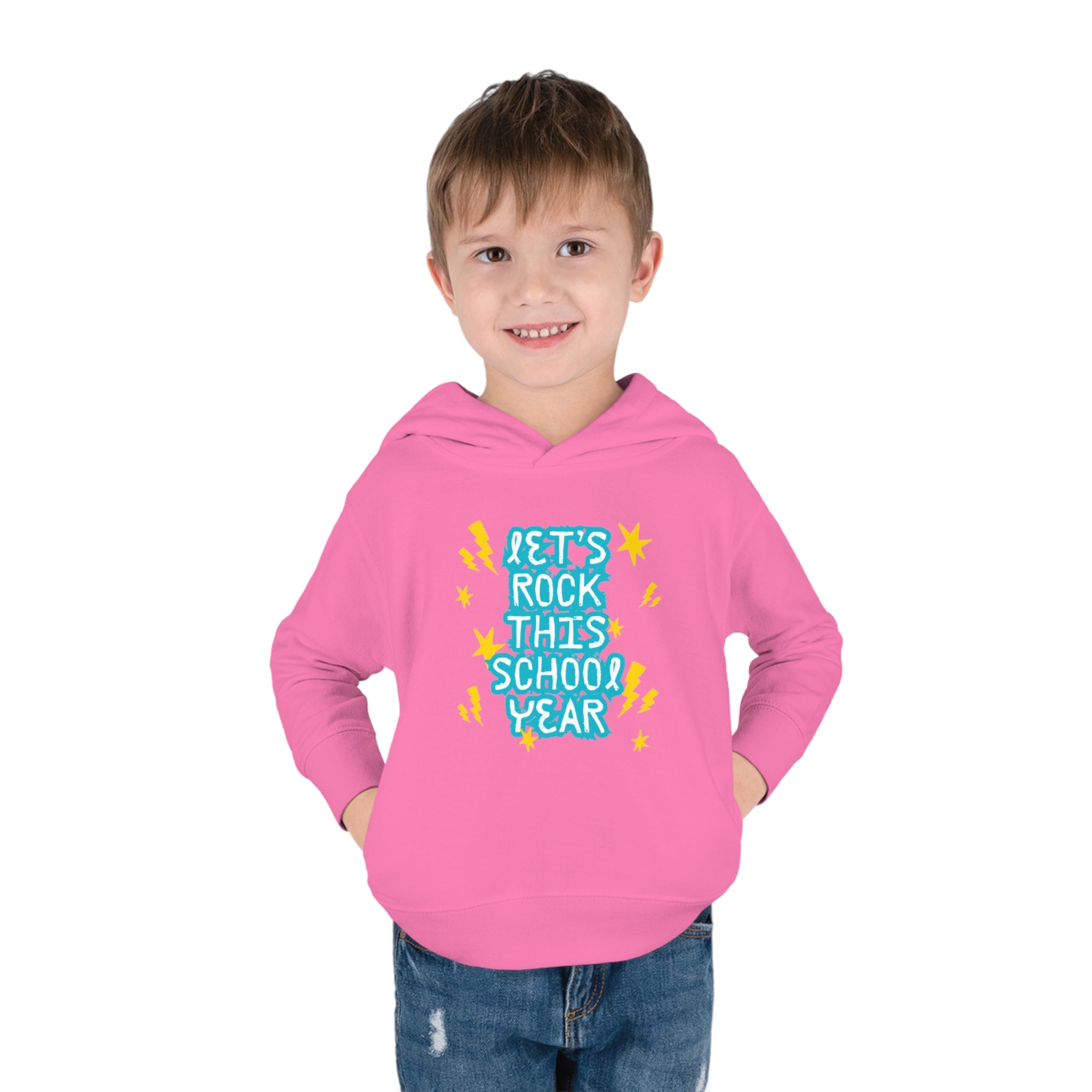 Let's Rock This School Year Toddler Pullover Fleece Hoodie