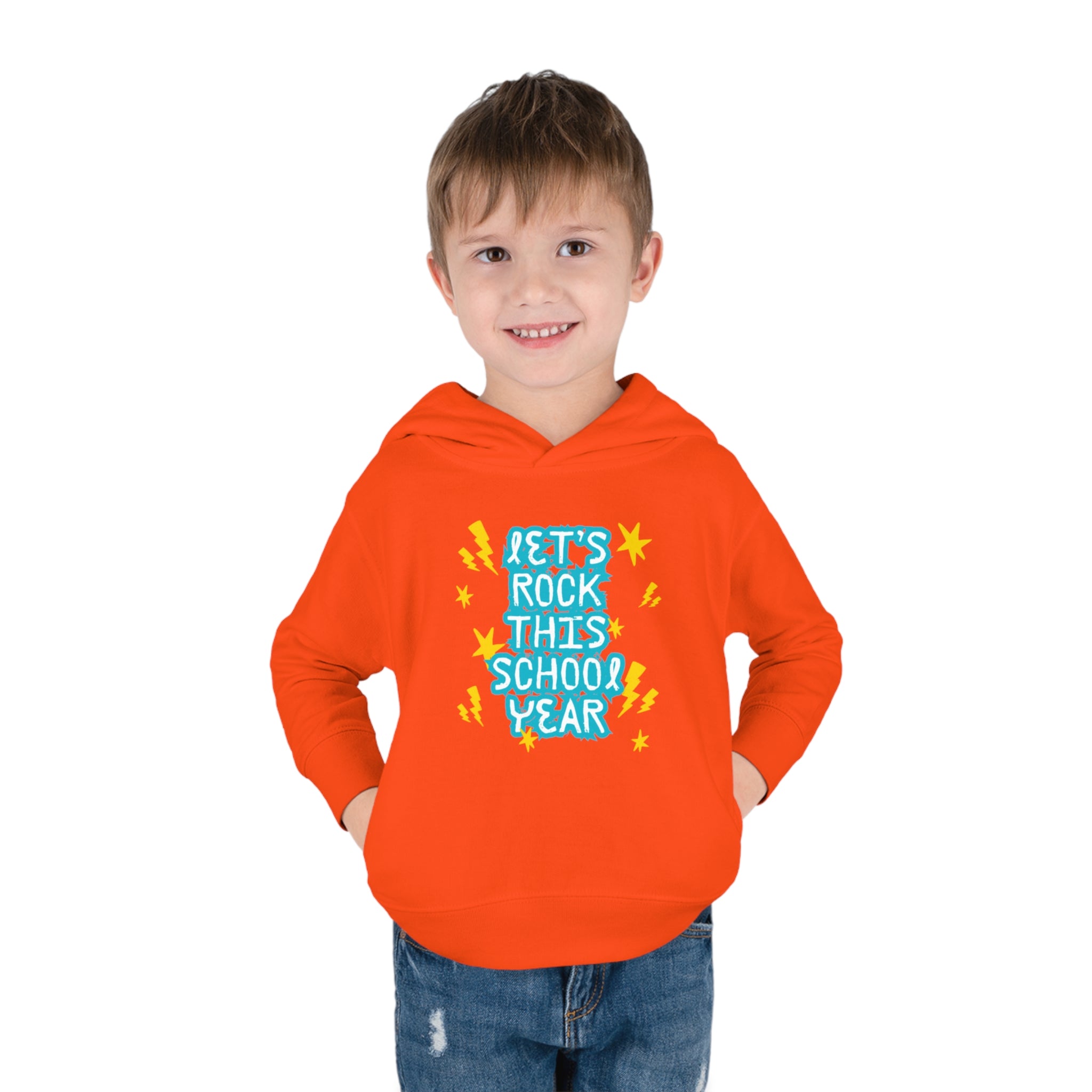 Let's Rock This School Year Toddler Pullover Fleece Hoodie