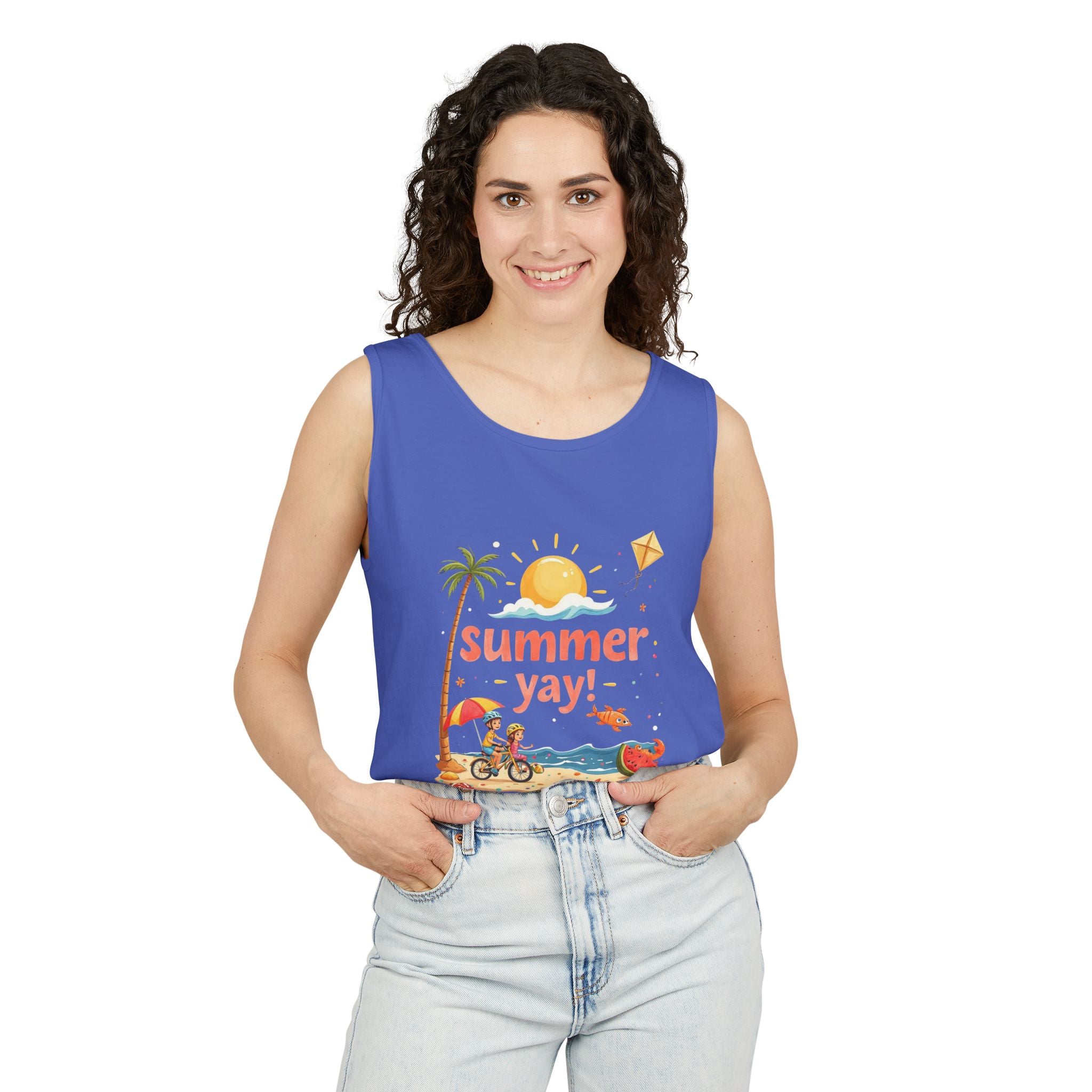 Summer Yay! Unisex Tank Top