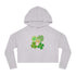 Retro St.Paddy's Day Women’s Cropped Hooded Sweatshirt