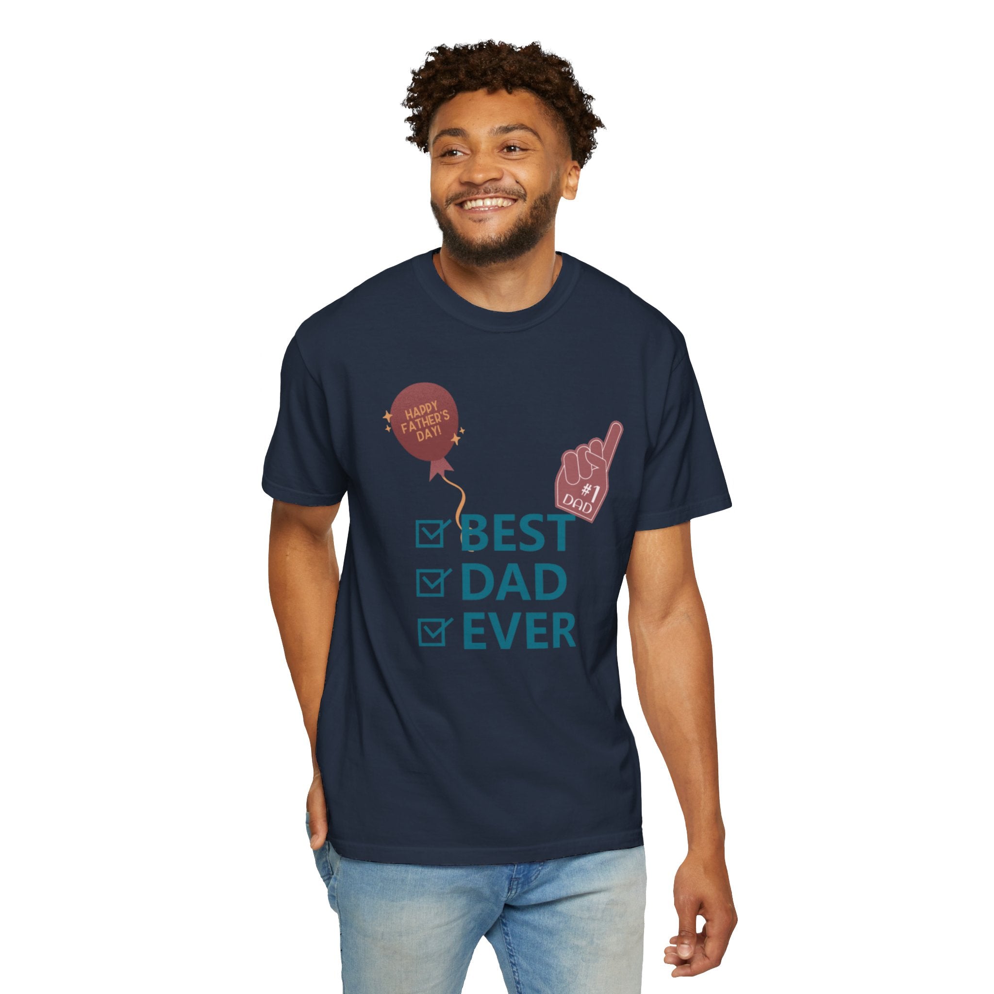 Best Dad Ever Unisex Garment-Dyed T-shirt