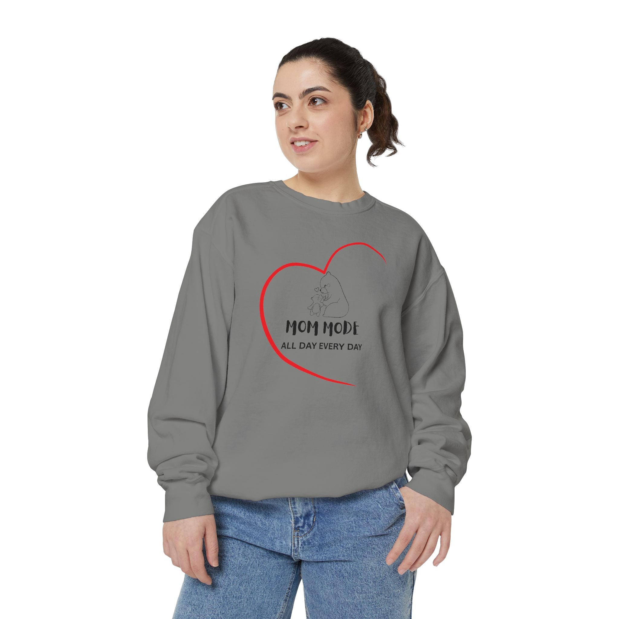 Mom Mode Garment-Dyed Sweatshirt