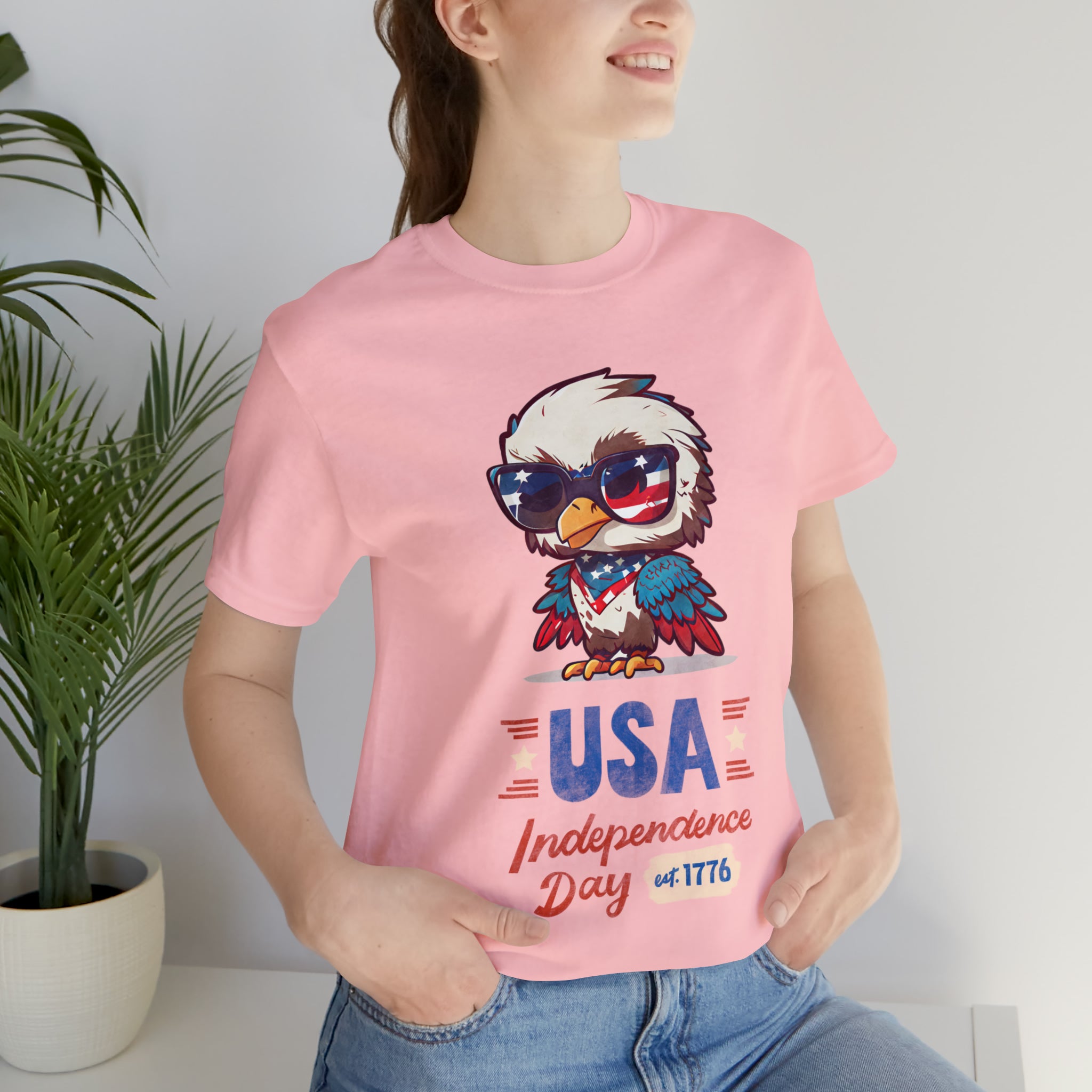 USA Independence Day Unisex Jersey Short Sleeve Tee