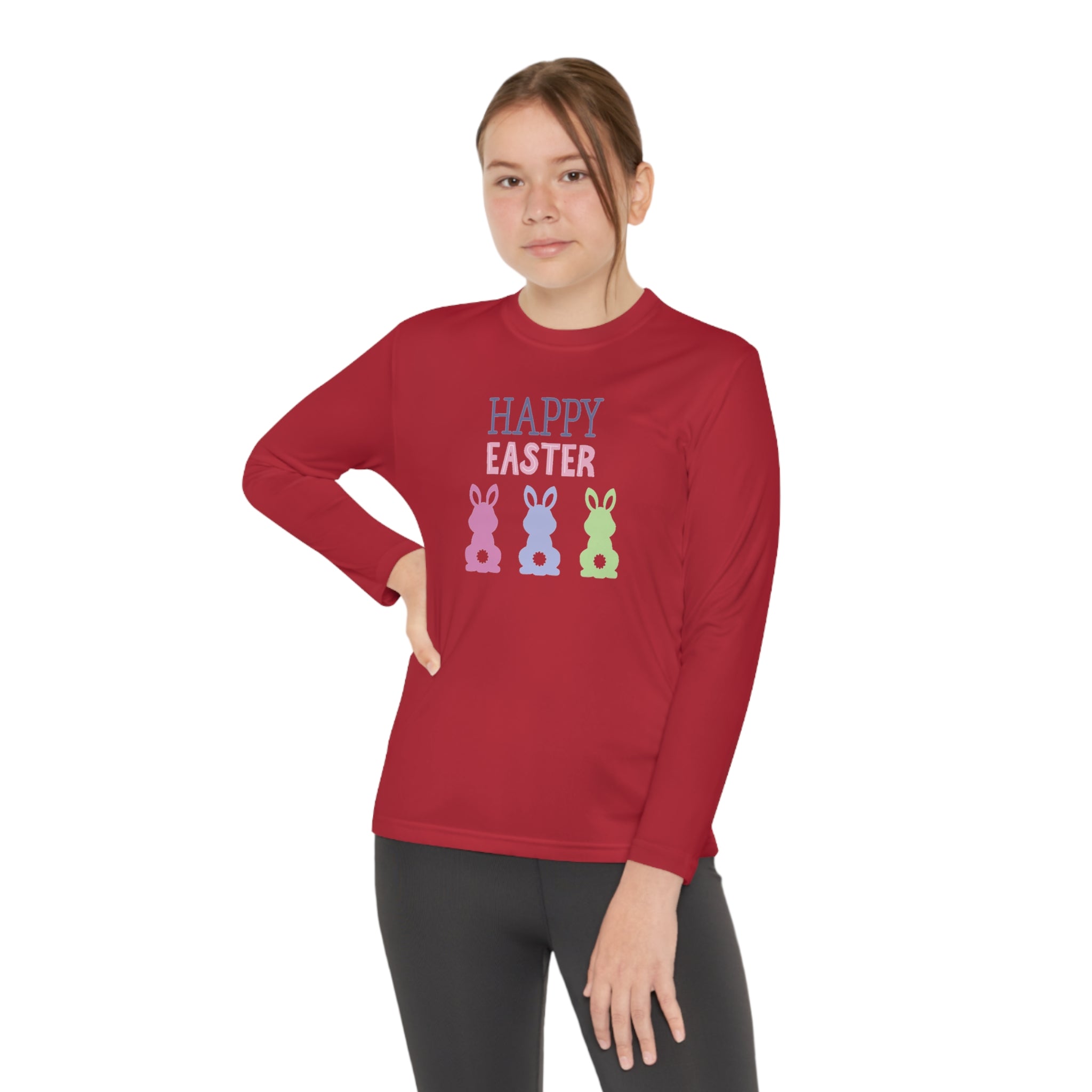 Have A Bunny-tastic Easter Youth Long Sleeve Competitor Tee